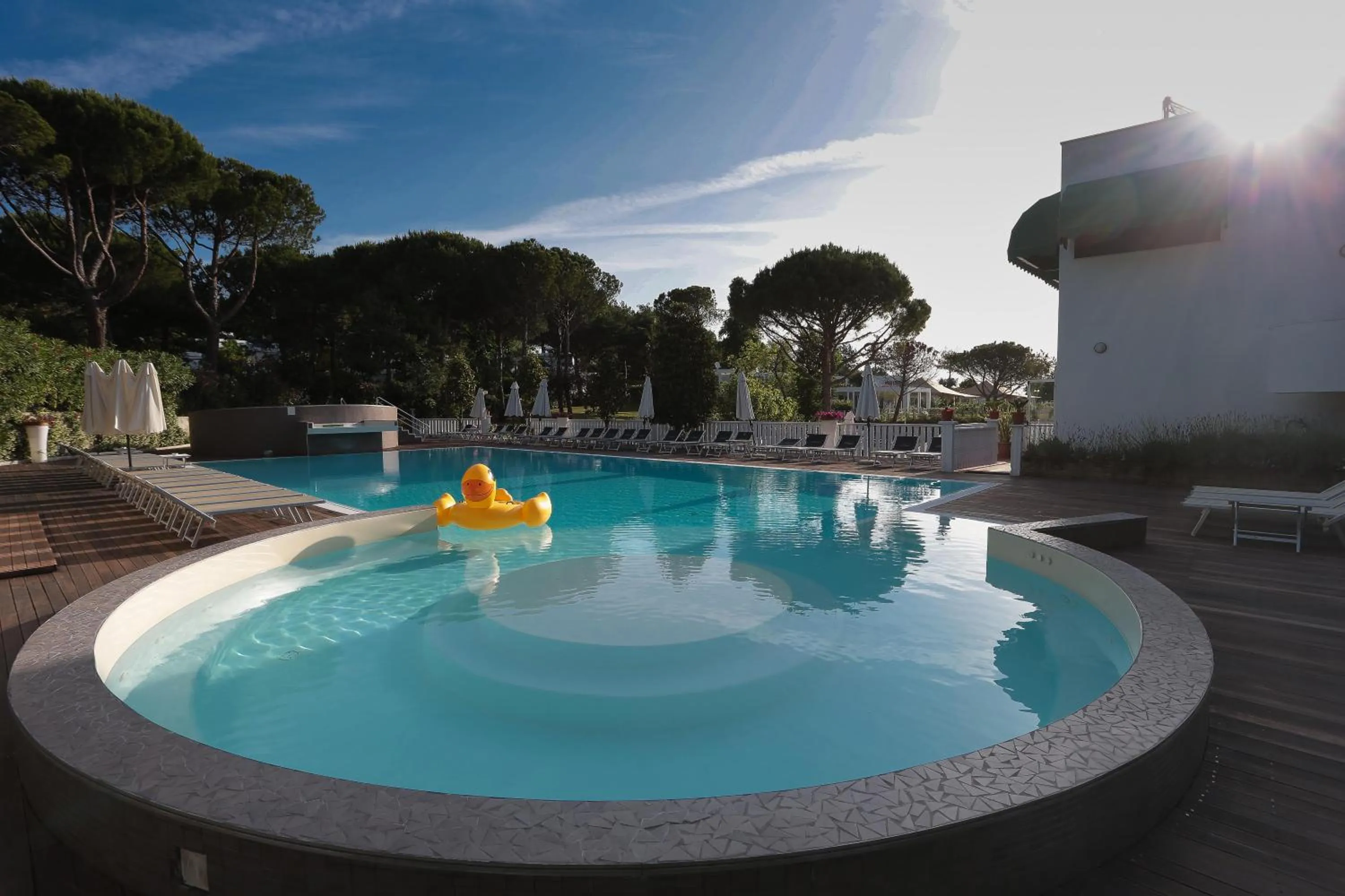 Pool view in Villaggio La Pescaccia
