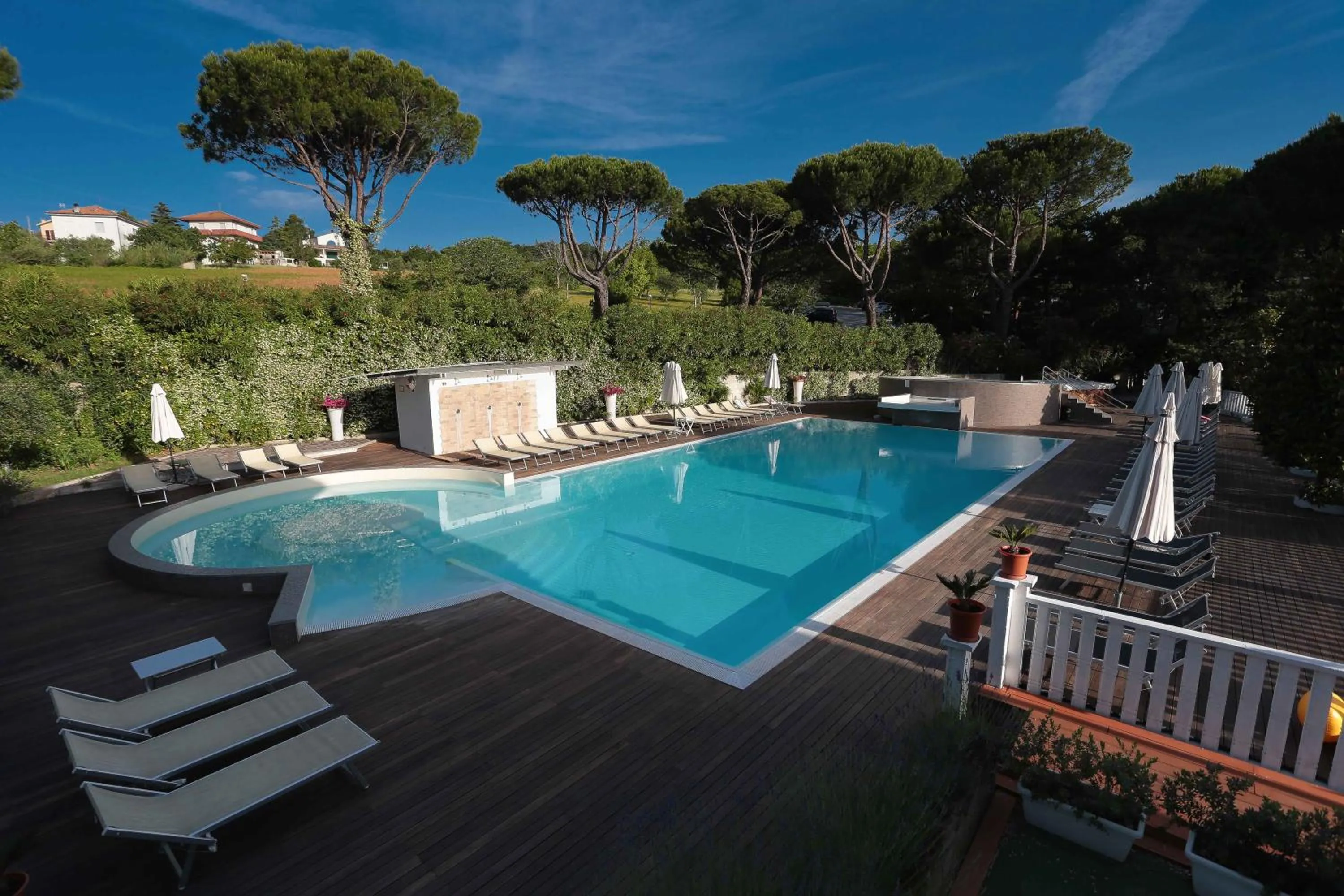 Pool view in Villaggio La Pescaccia