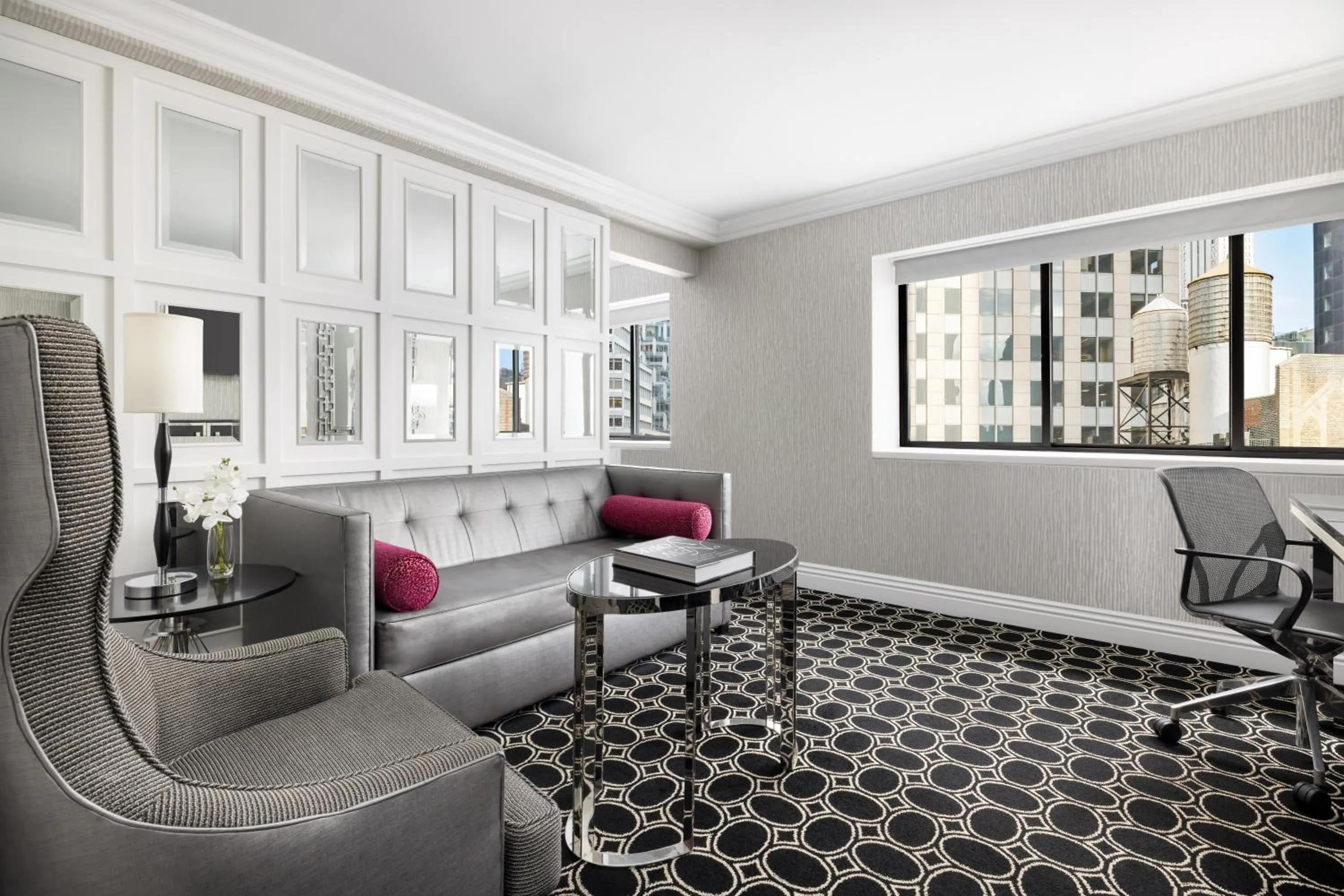 Seating area in The Muse New York