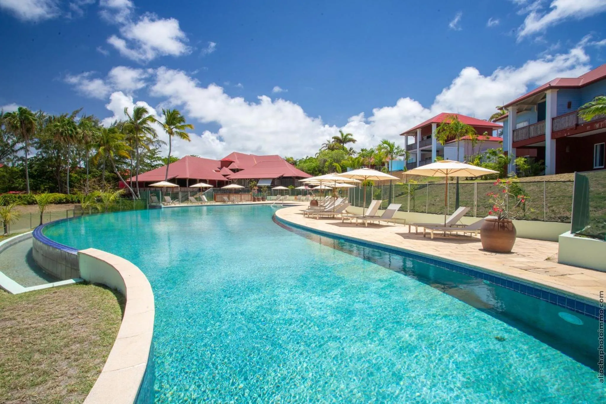 Swimming pool in Les Villas du Lagon