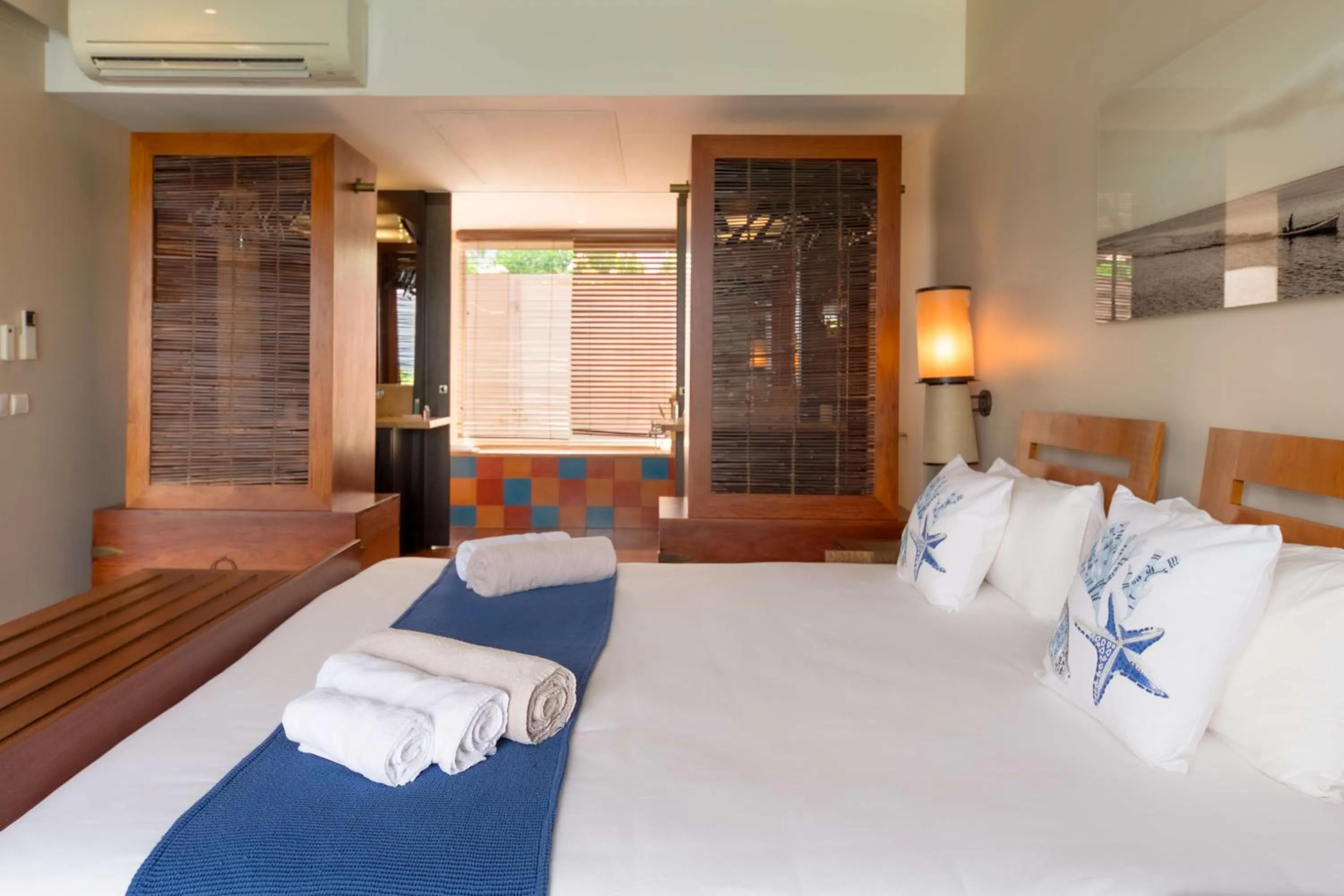 Bed in Les Villas du Lagon