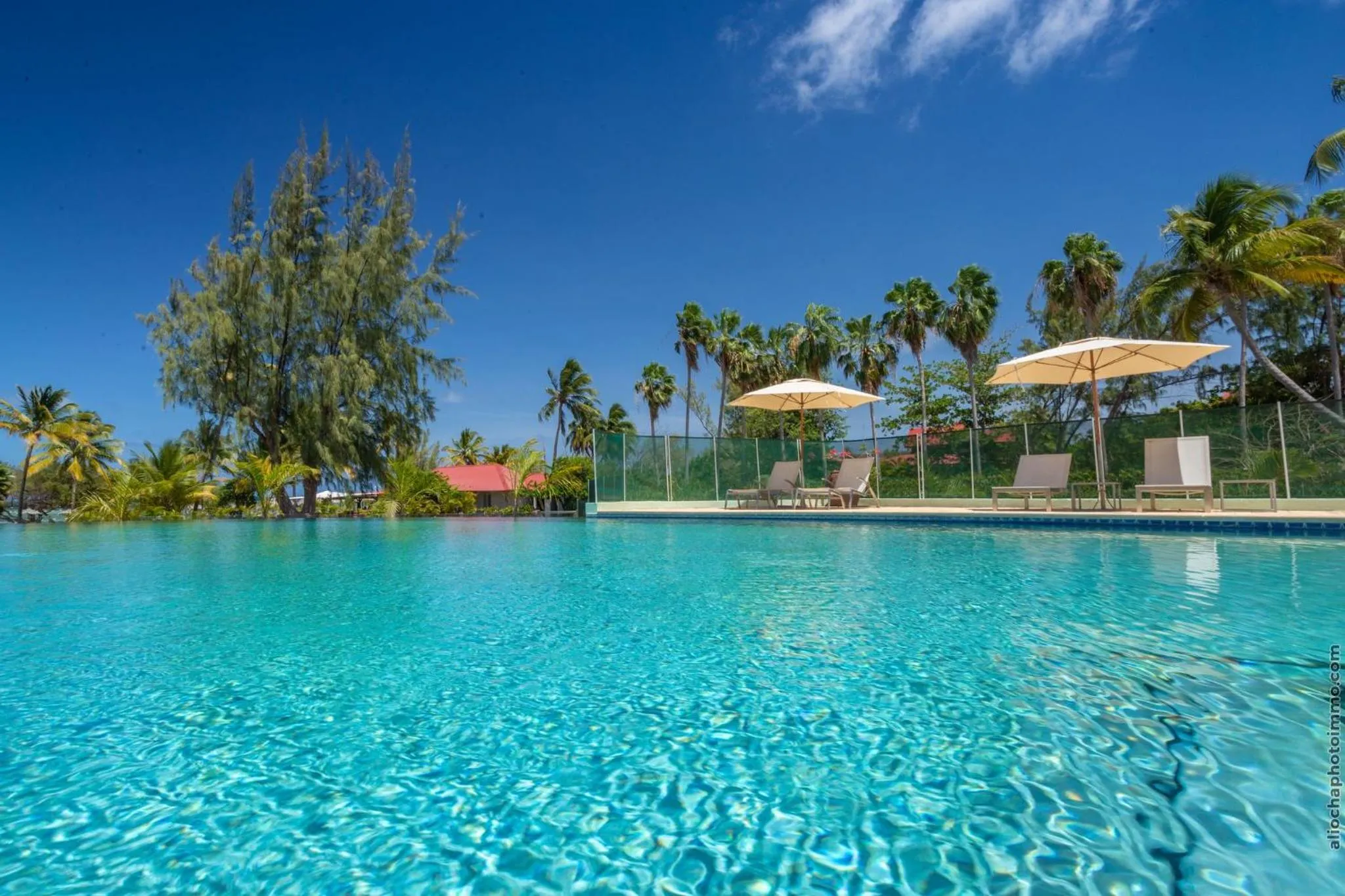 Swimming pool in Les Villas du Lagon