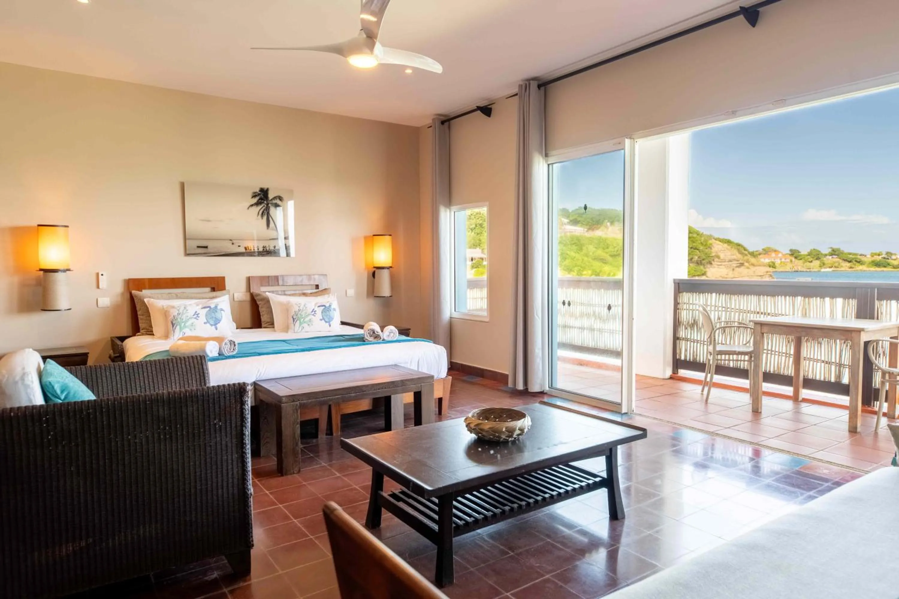 Bed in Les Villas du Lagon