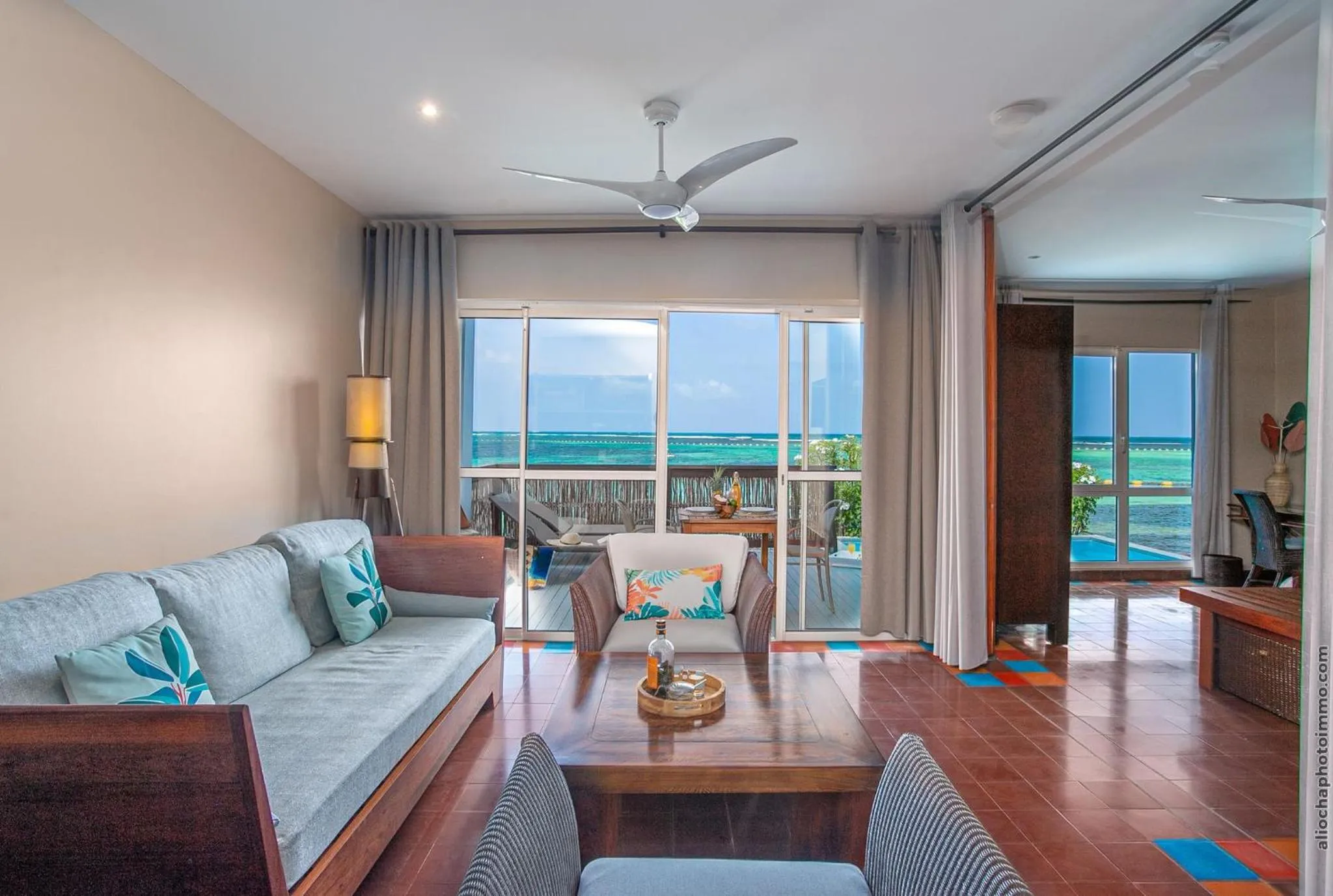 Balcony/Terrace in Les Villas du Lagon