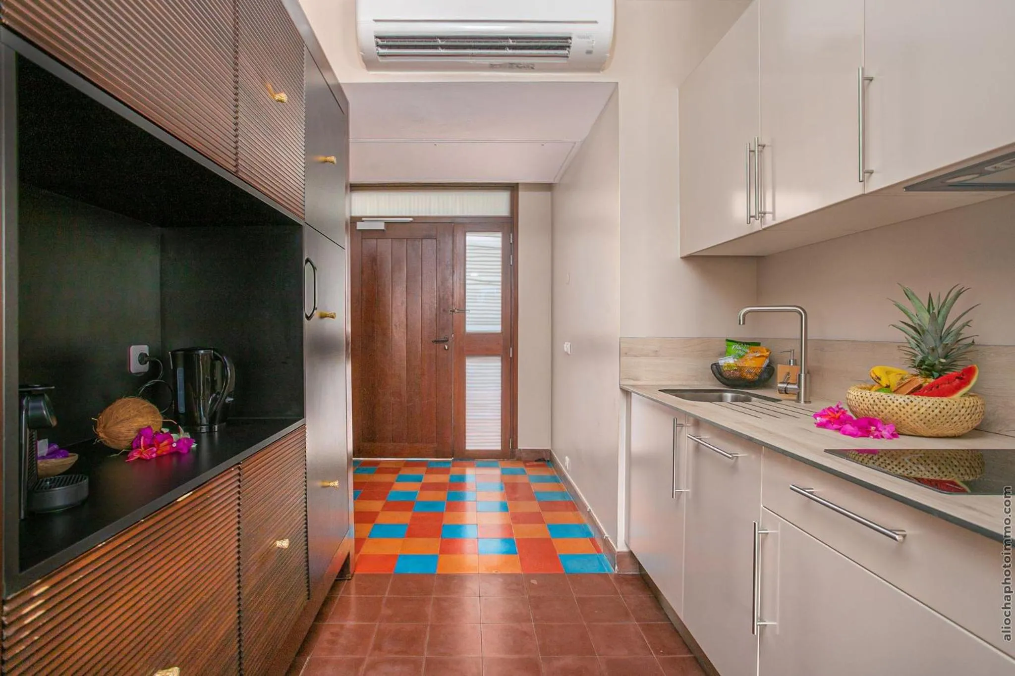 kitchen in Les Villas du Lagon