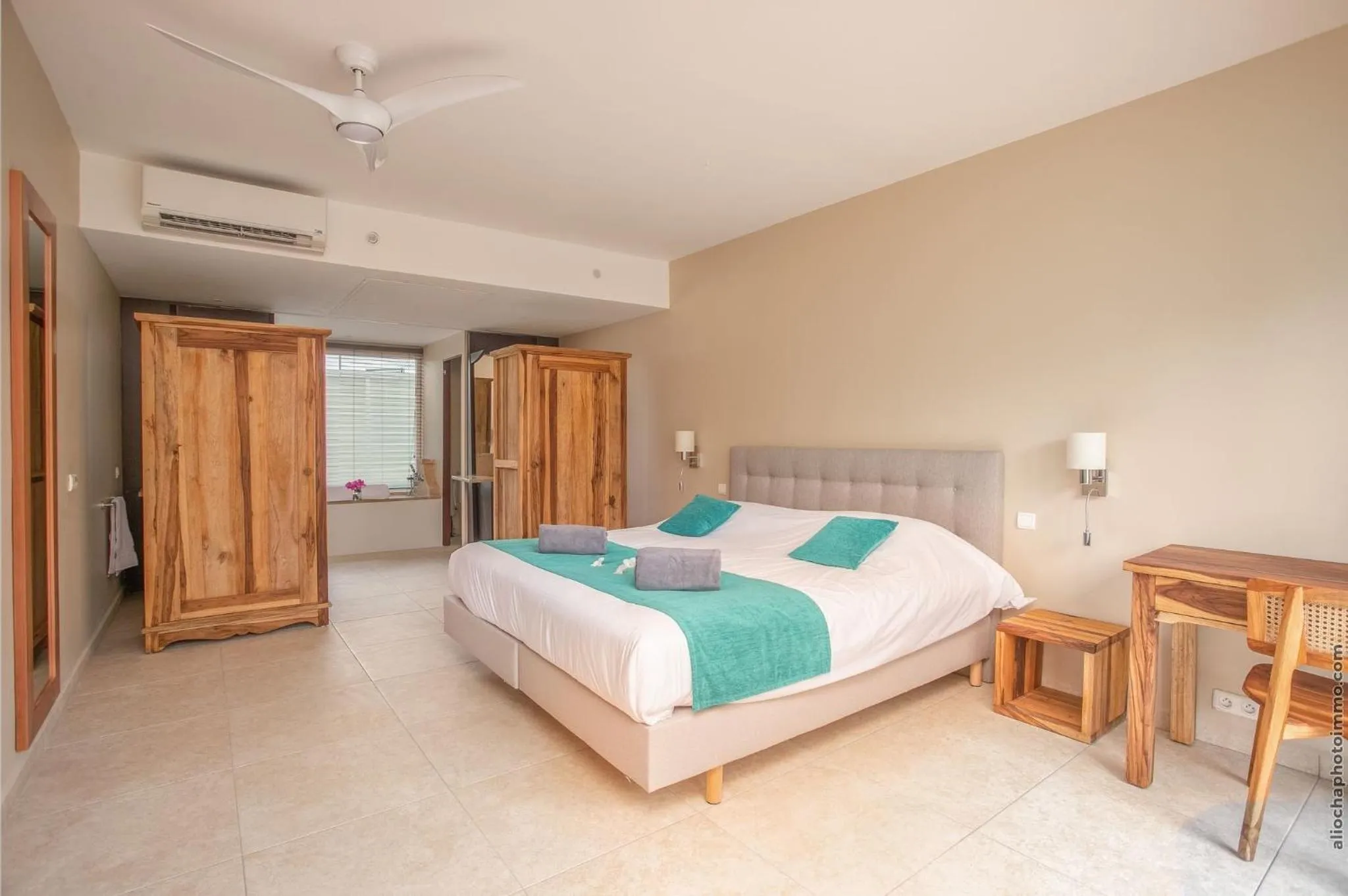 Bed in Les Villas du Lagon