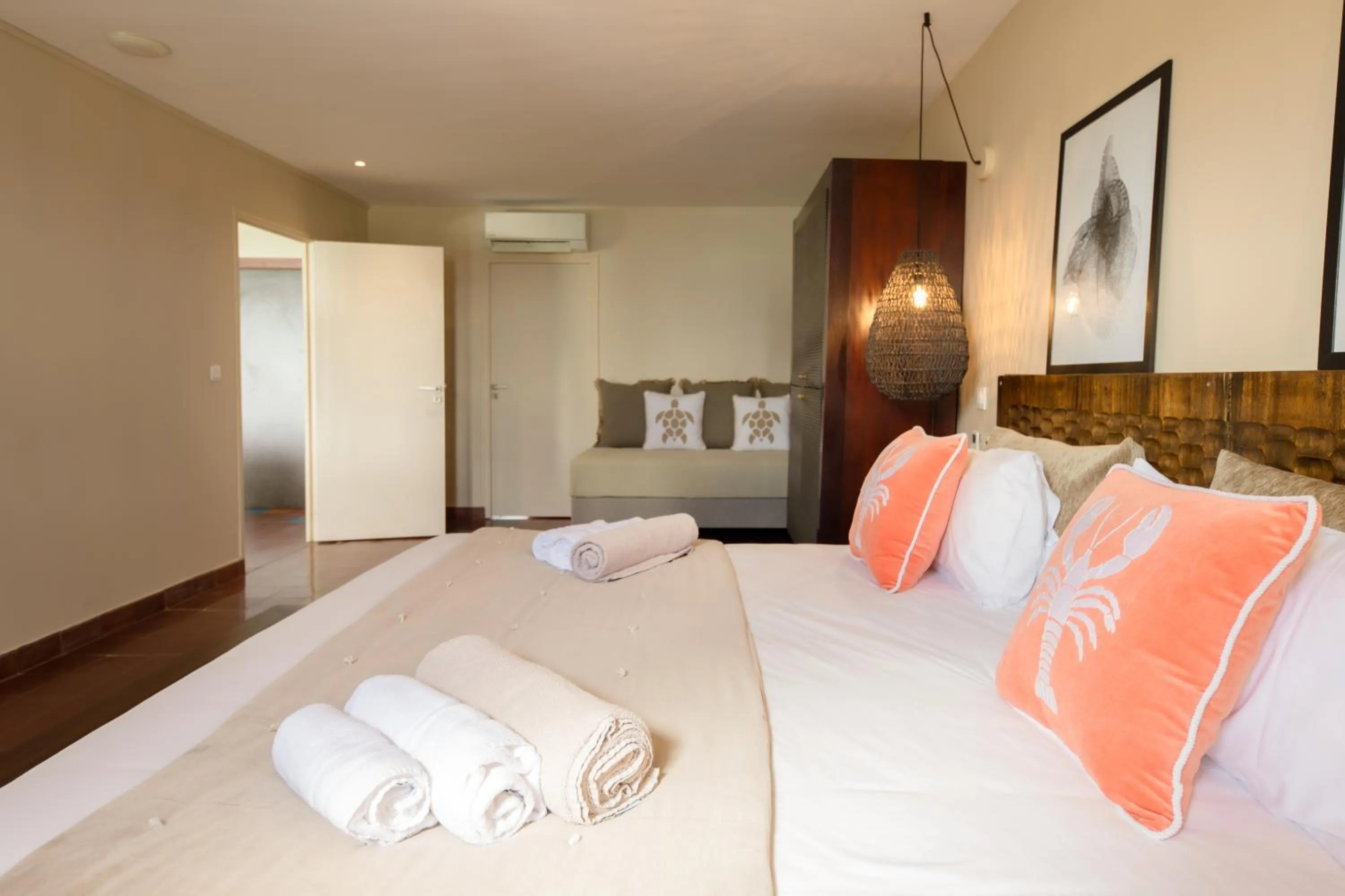 Bed in Les Villas du Lagon