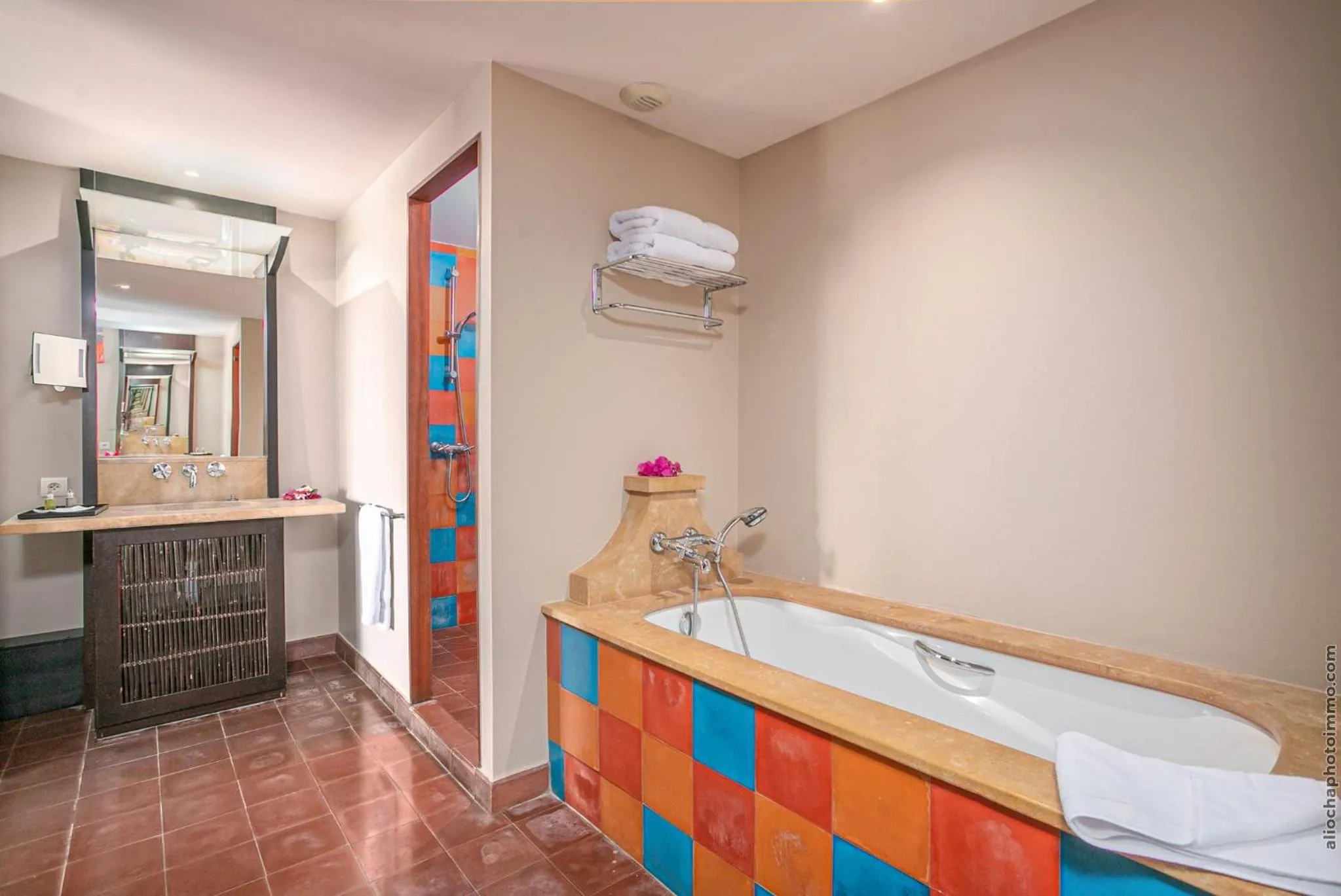 Bathroom in Les Villas du Lagon