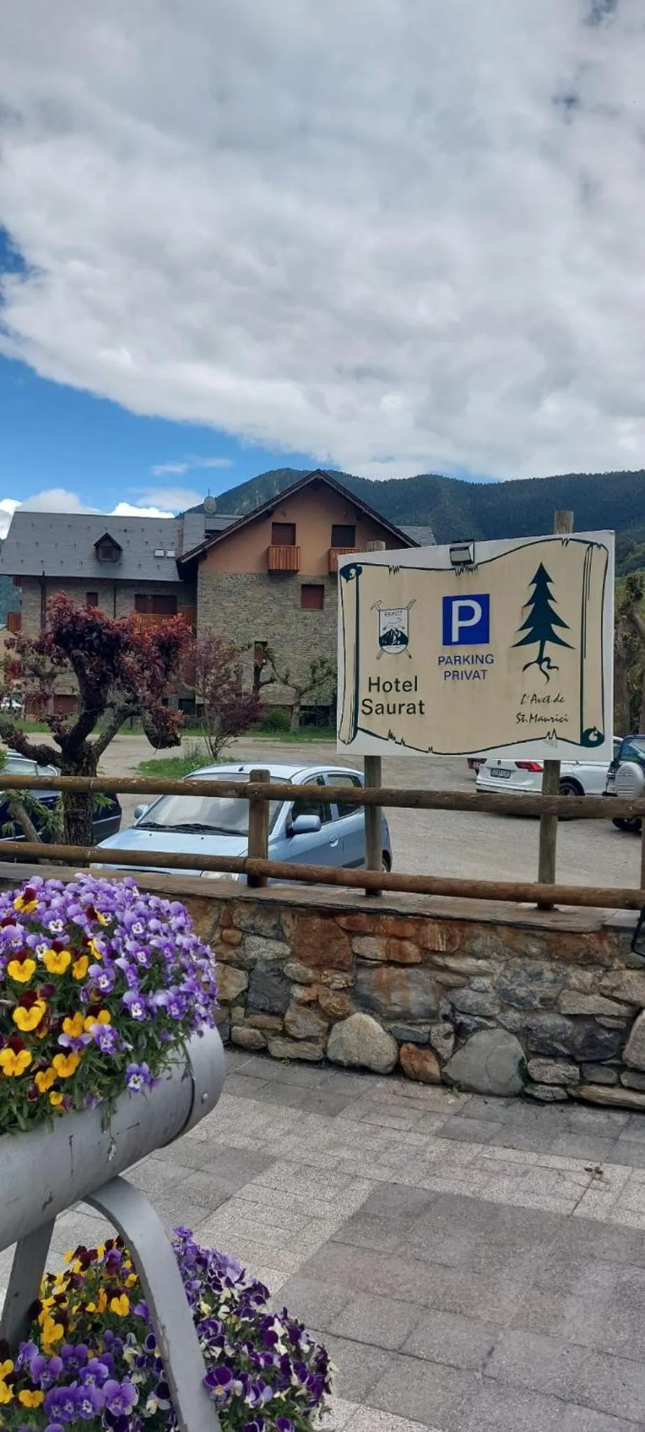 Decorative detail in Hotel Saurat