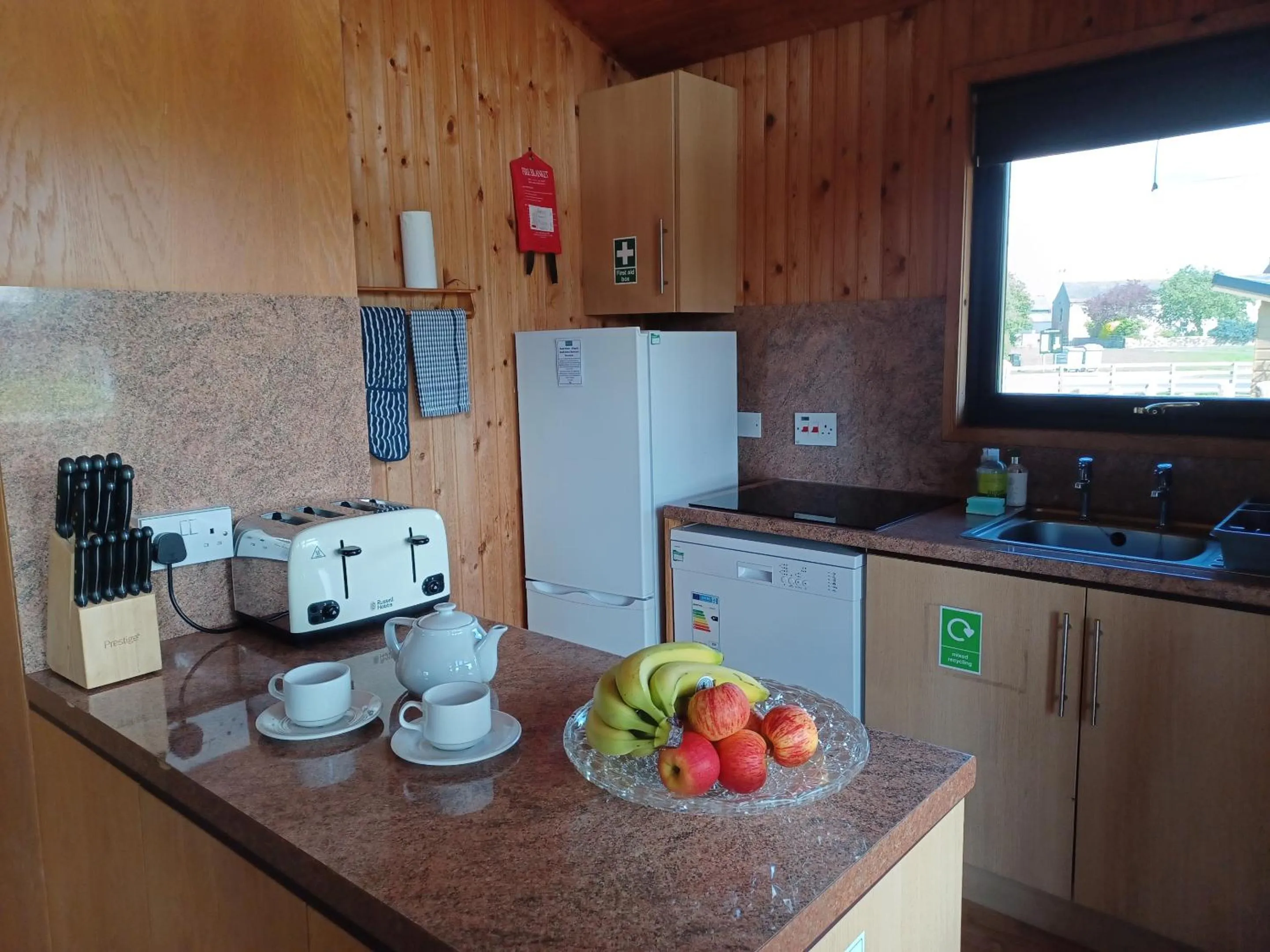 Kitchen or kitchenette in Green View Lodges