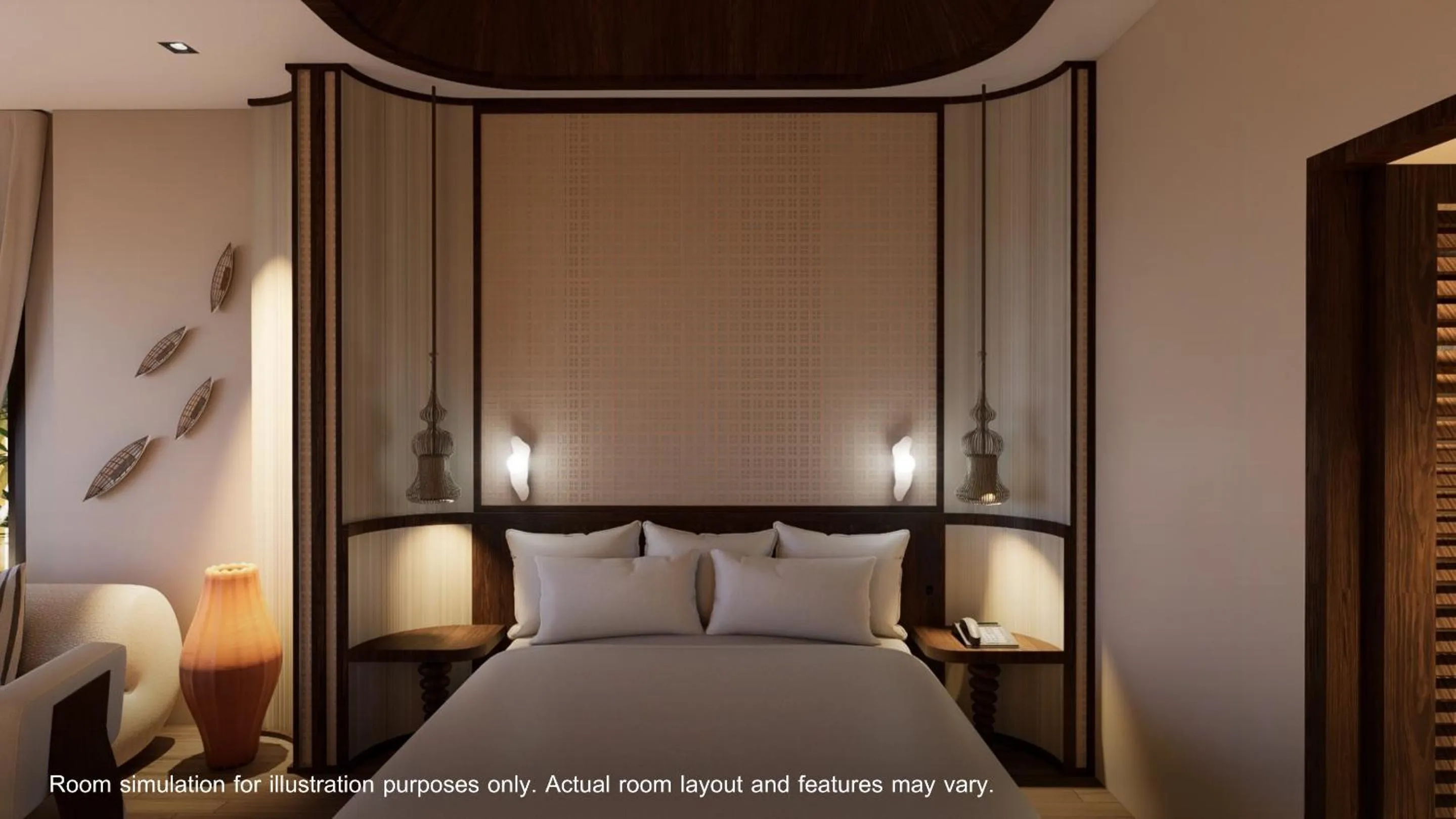 Bed in Railay Village Resort and Spa