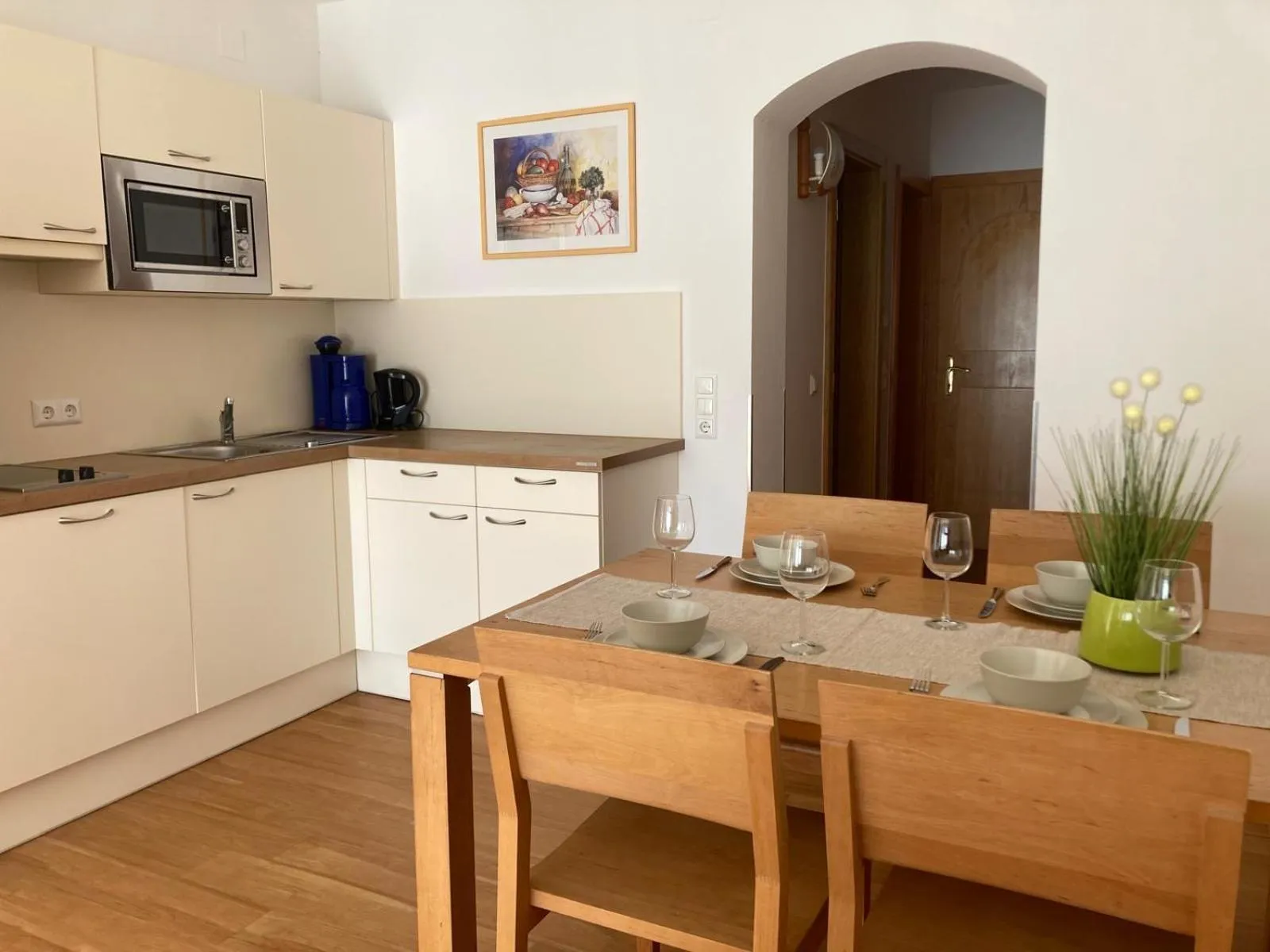 Kitchen or kitchenette in Kolbitsch am Weissensee ein Seeblick der verzaubert B&B