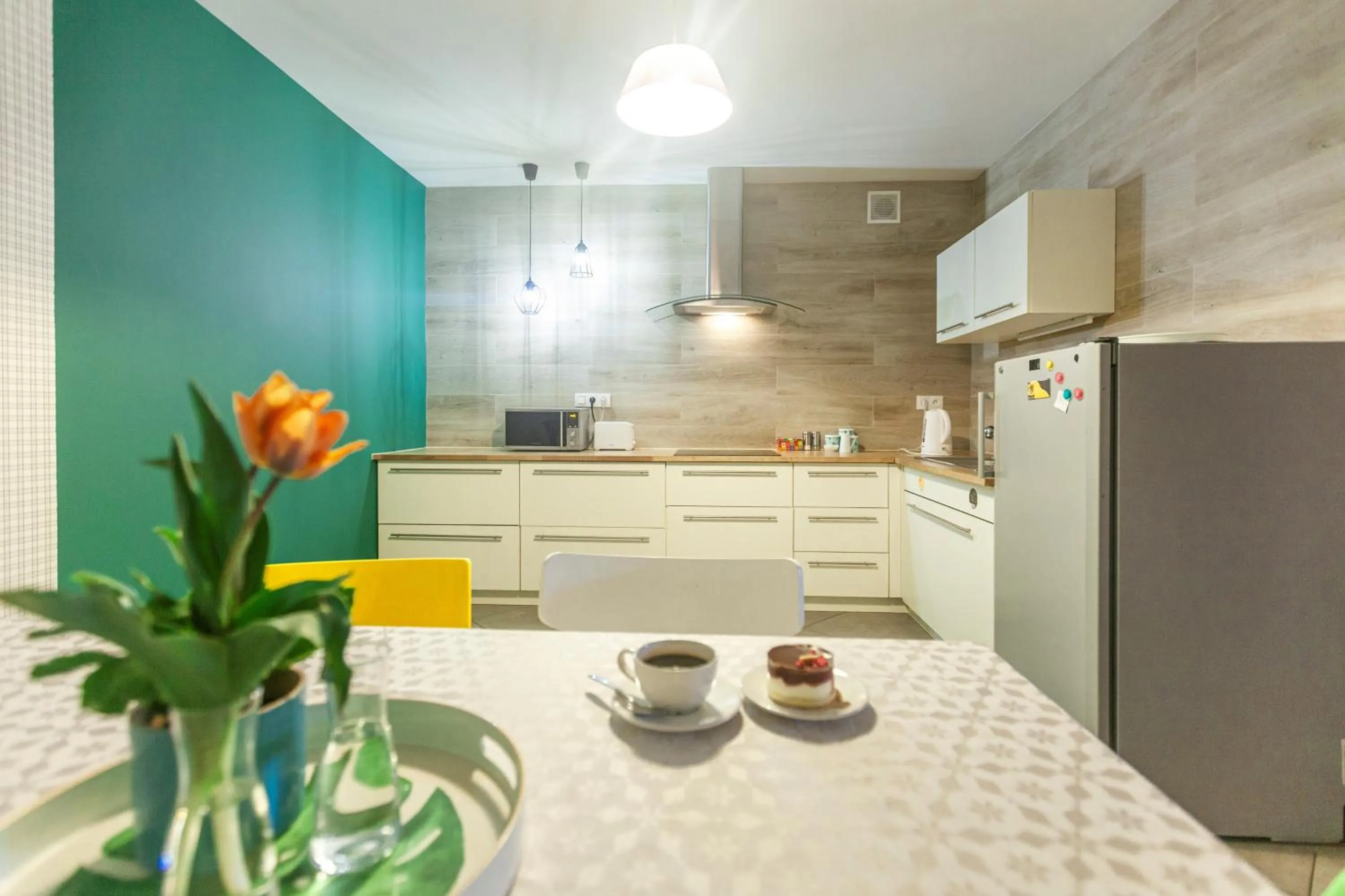 Kitchen or kitchenette in Gościniec Przywidzki