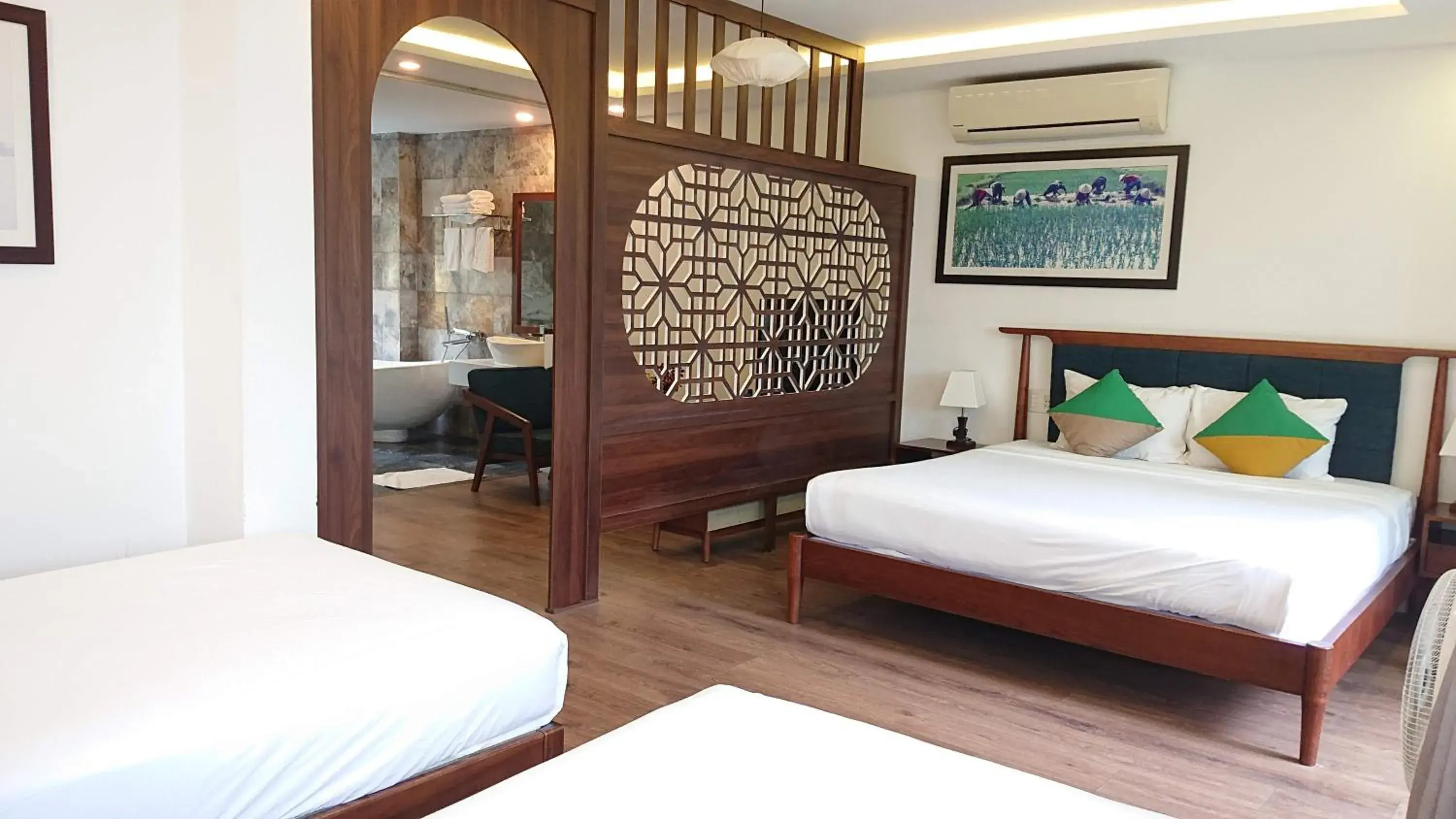 Bed in Hoi An Four Seasons Villa Bed in Hoi An Four Seasons Villa