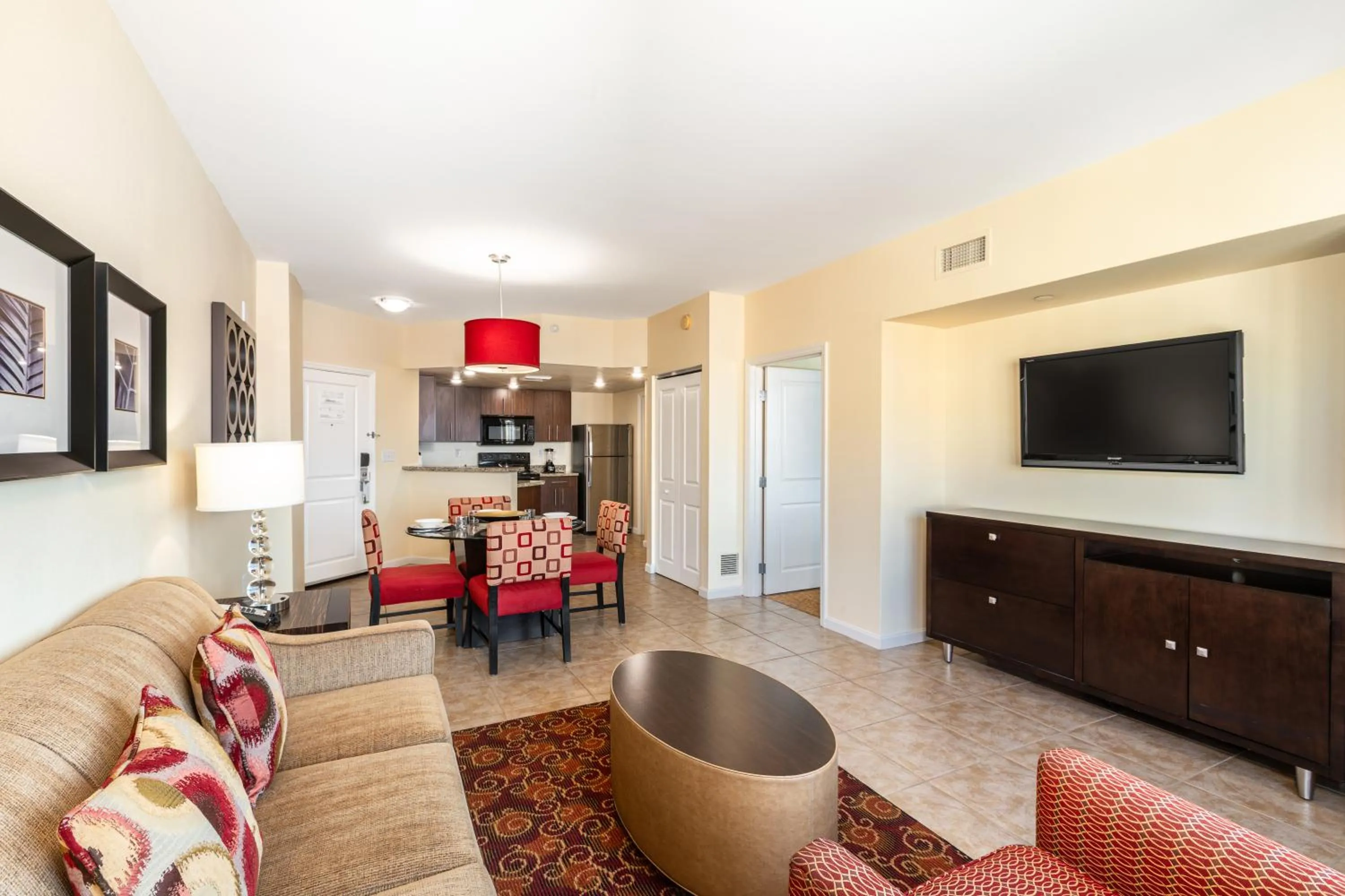 Living room in The Grandview at Las Vegas