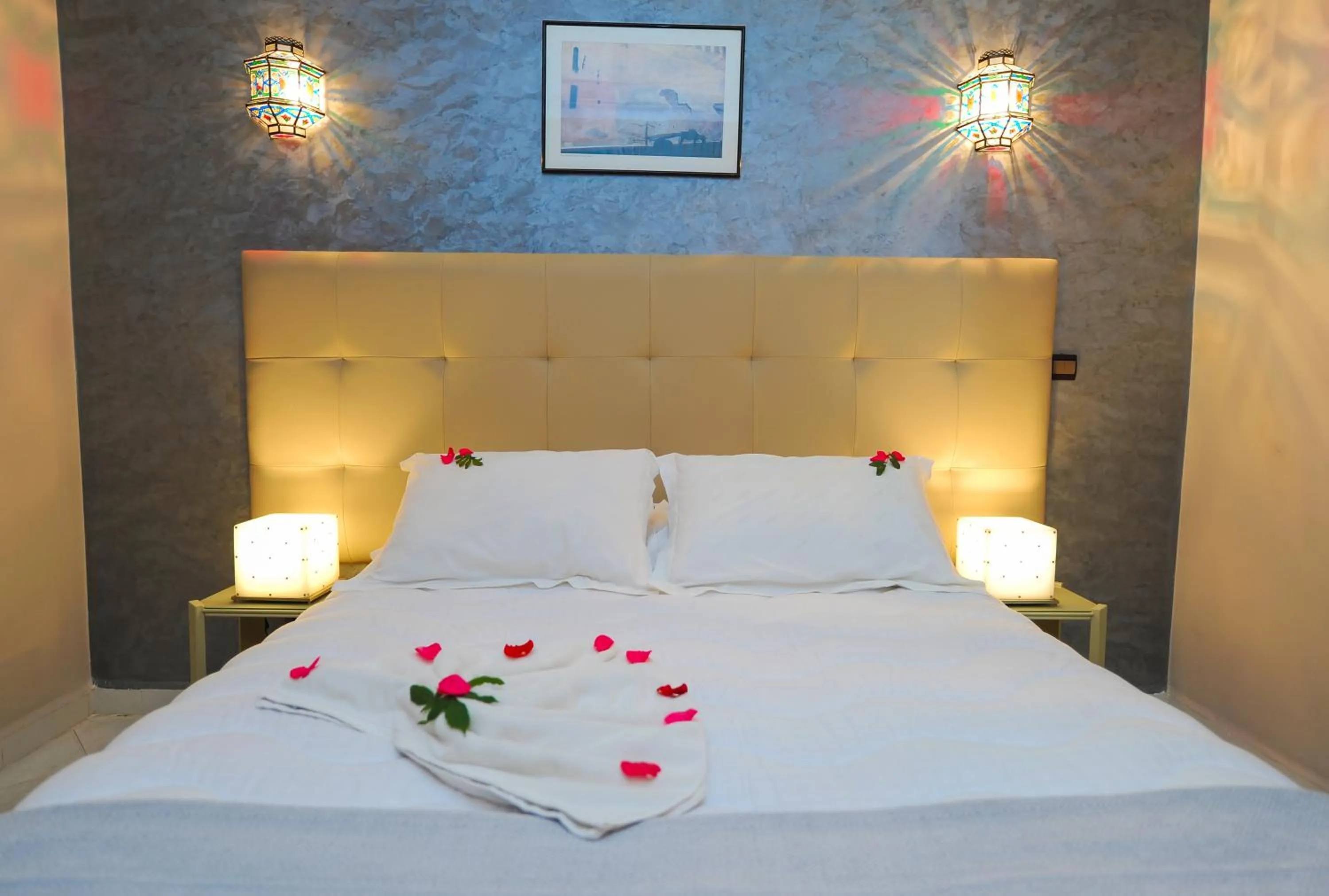 Bed in Appart-Hotel Amina Resort &amp; Spa
