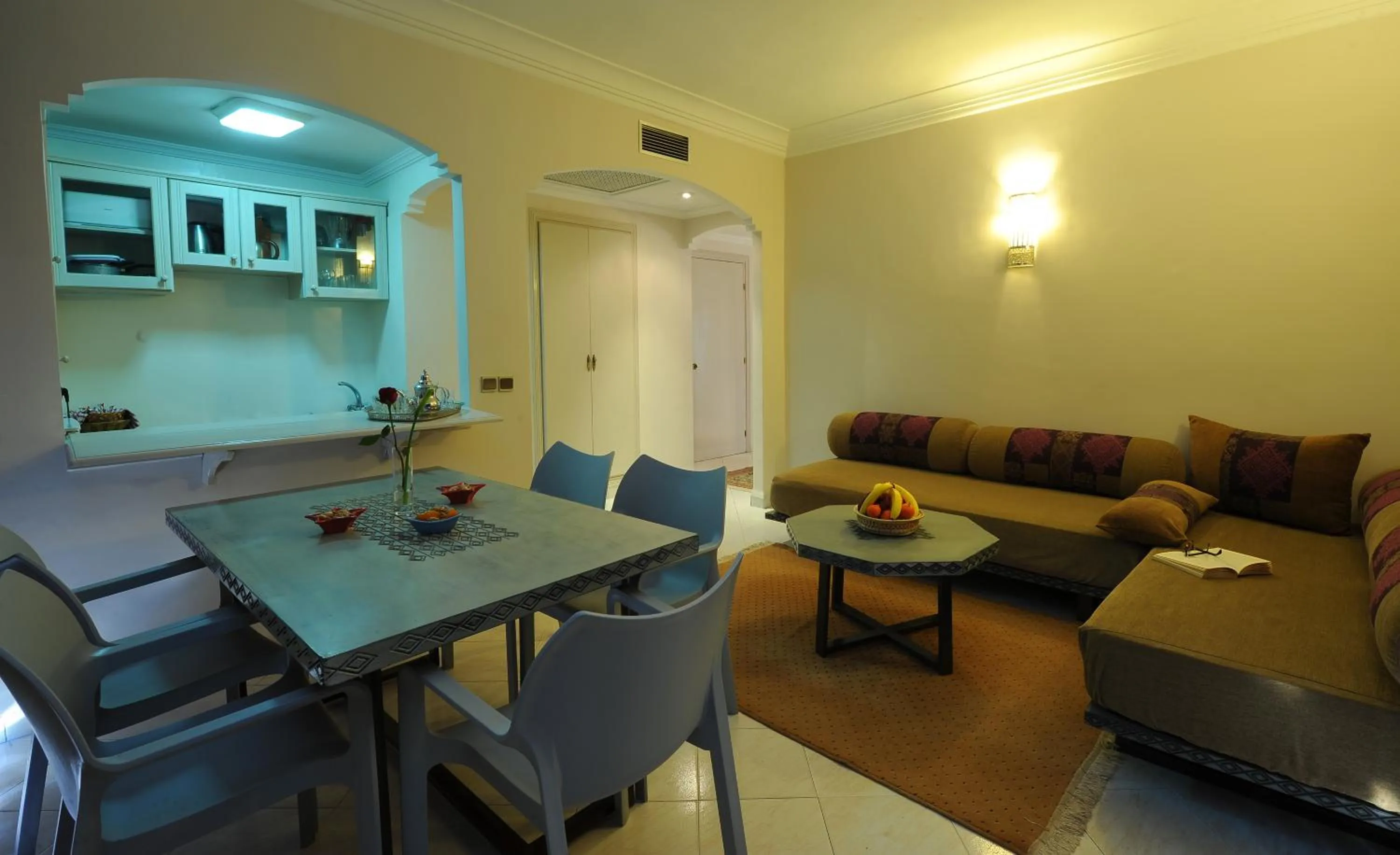 Kitchen or kitchenette in Appart-Hotel Amina Resort &amp; Spa