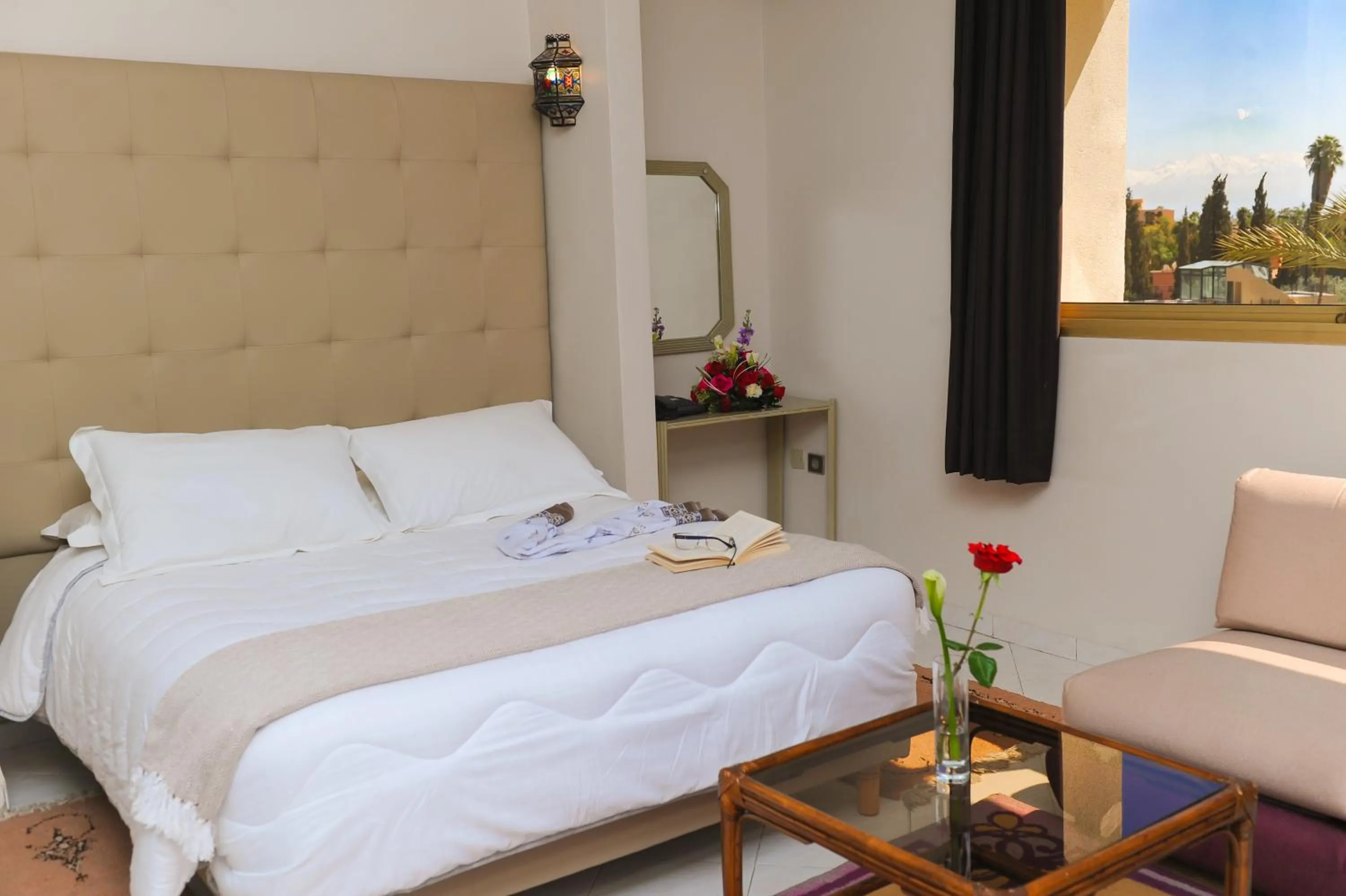 View (from property/room), Bed in Appart-Hotel Amina Resort &amp; Spa