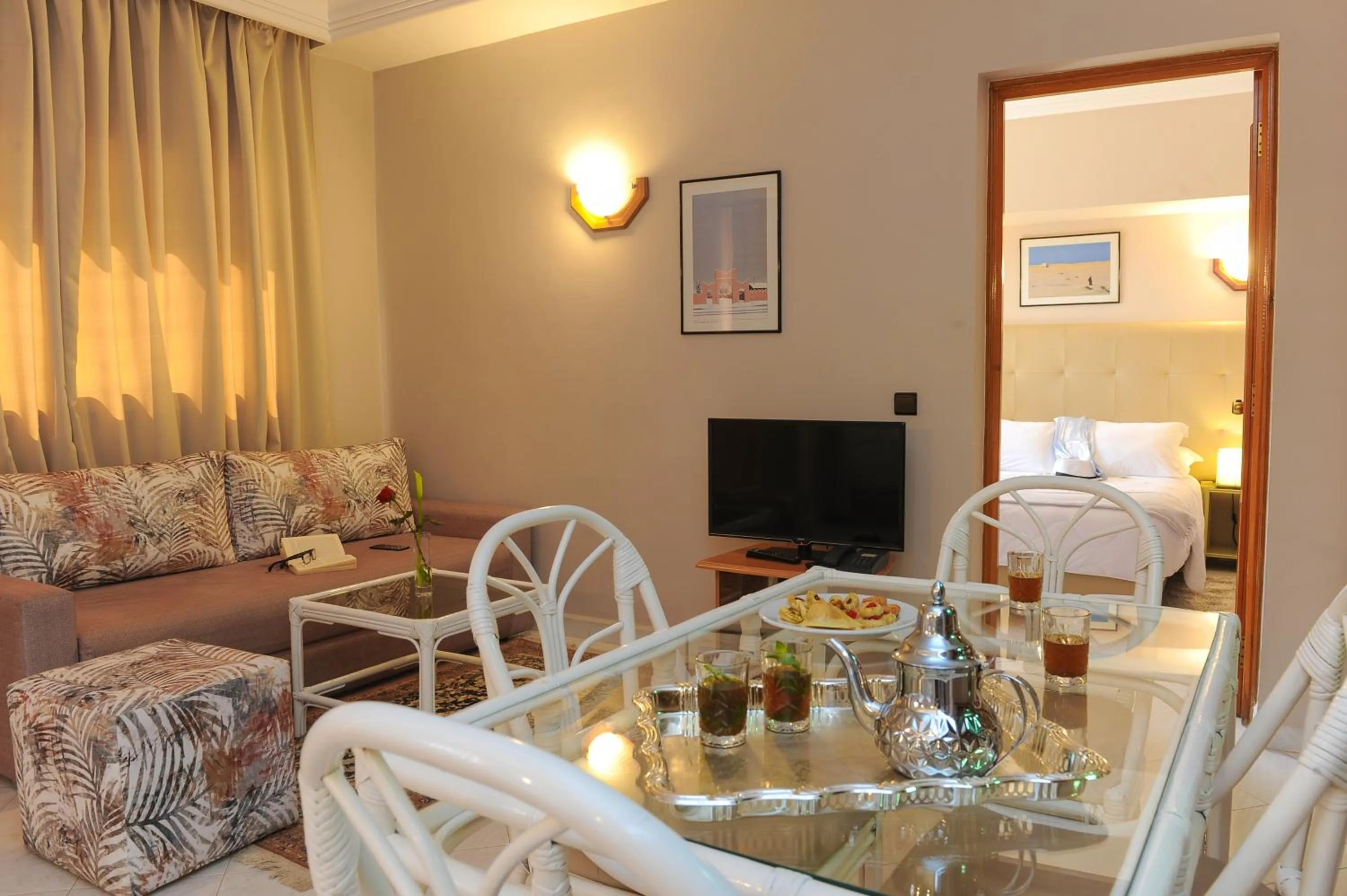 Living room in Appart-Hotel Amina Resort &amp; Spa