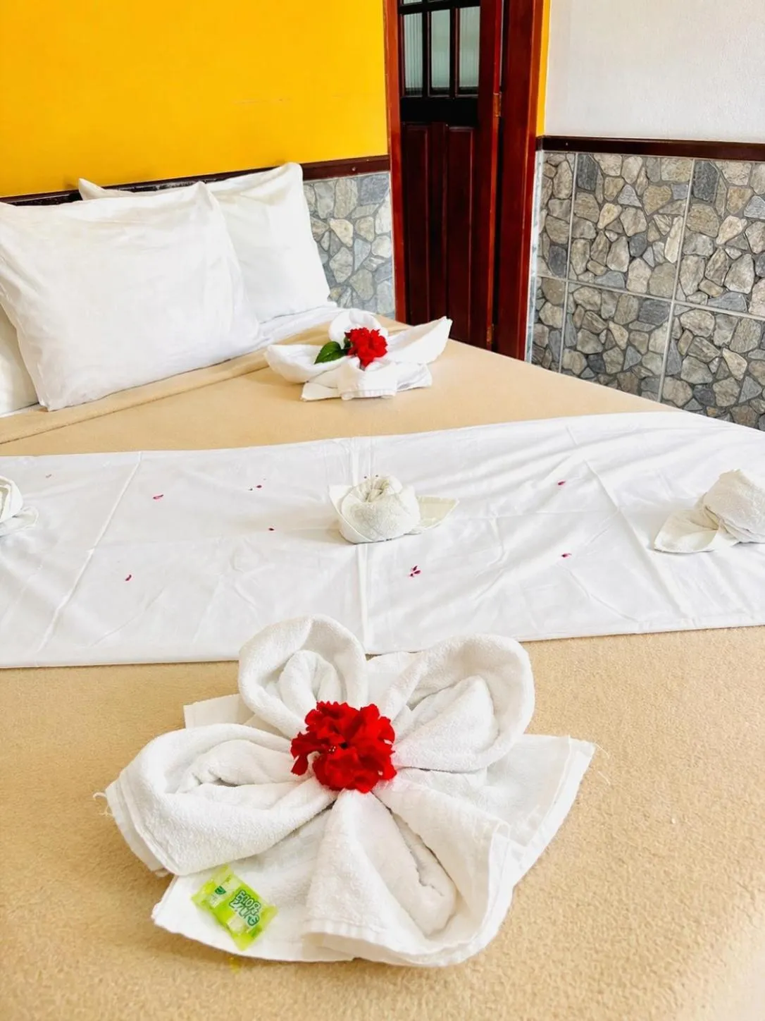 Bed in Pousada H&D