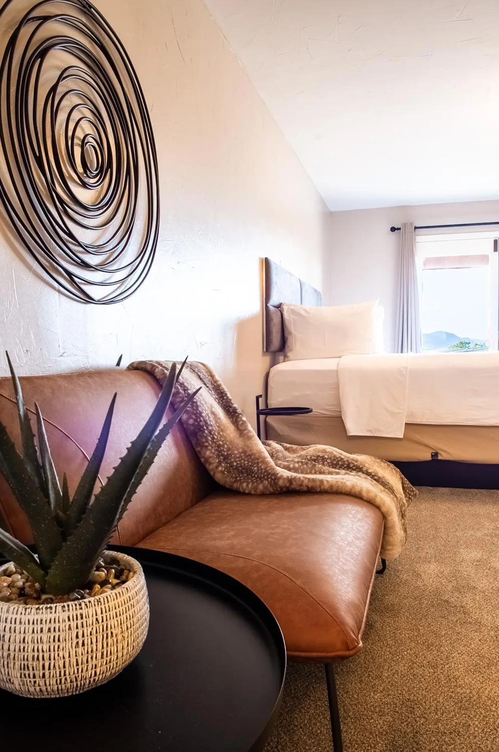 Bed in Royal Gorge Cabins