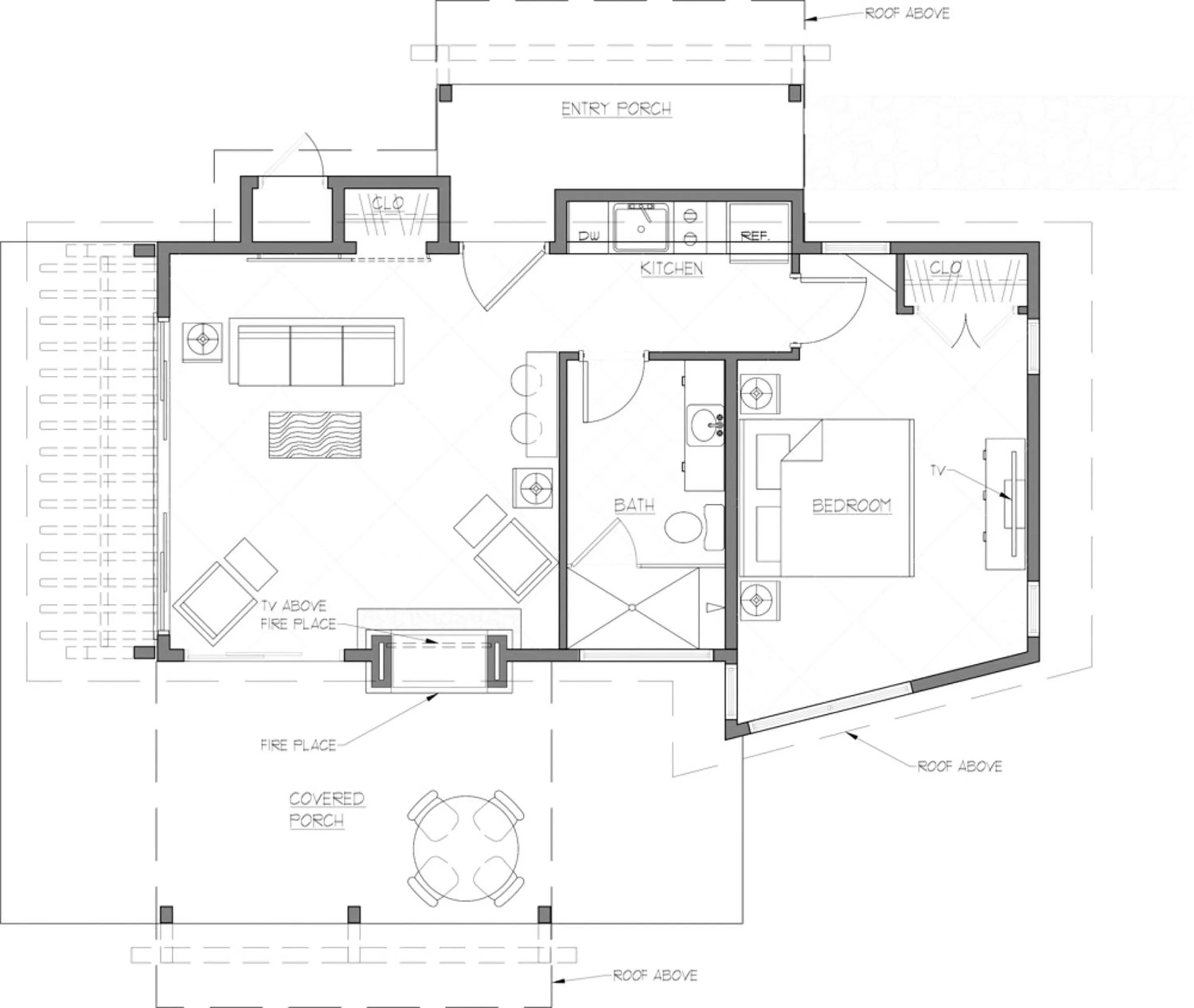 Floor plan in Royal Gorge Cabins