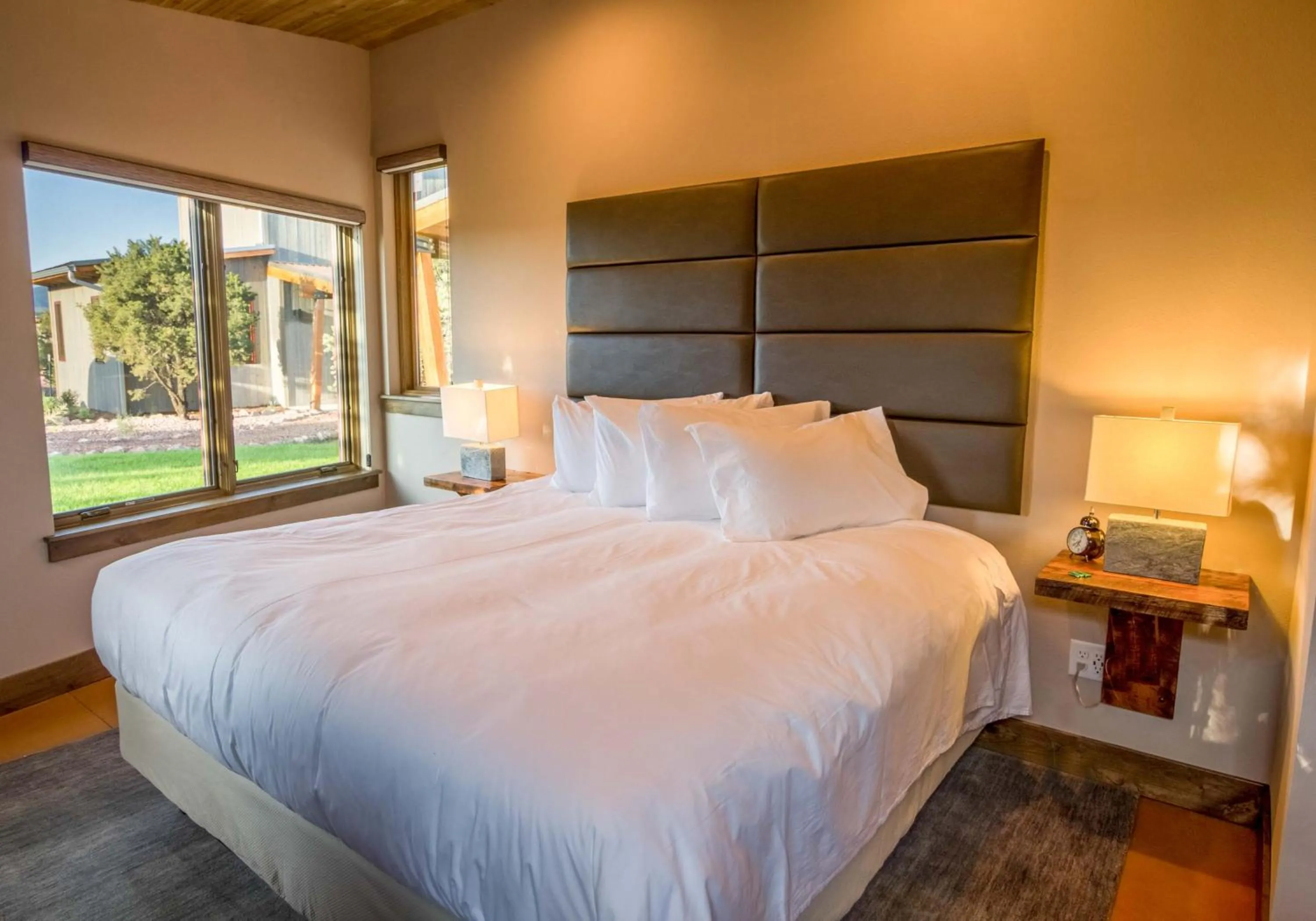 Bed in Royal Gorge Cabins