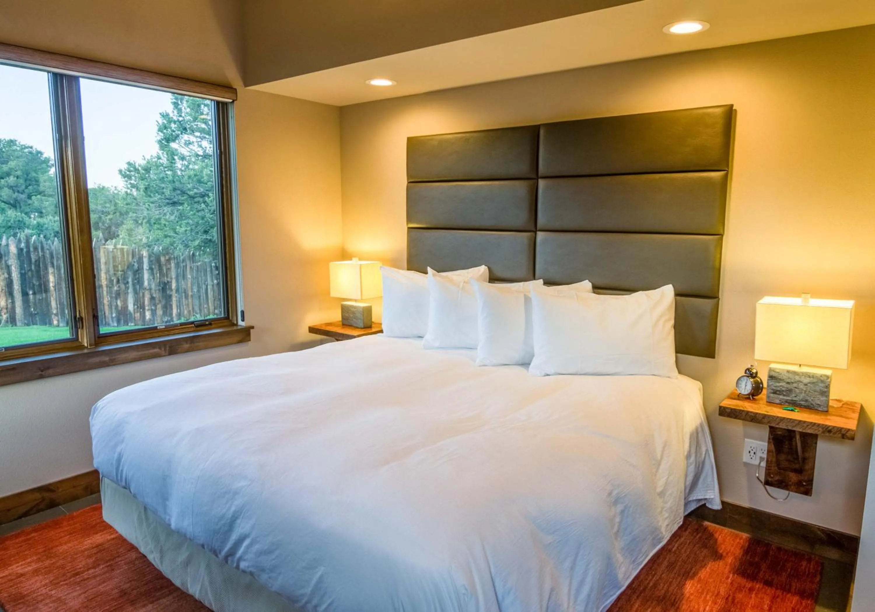 Bed in Royal Gorge Cabins