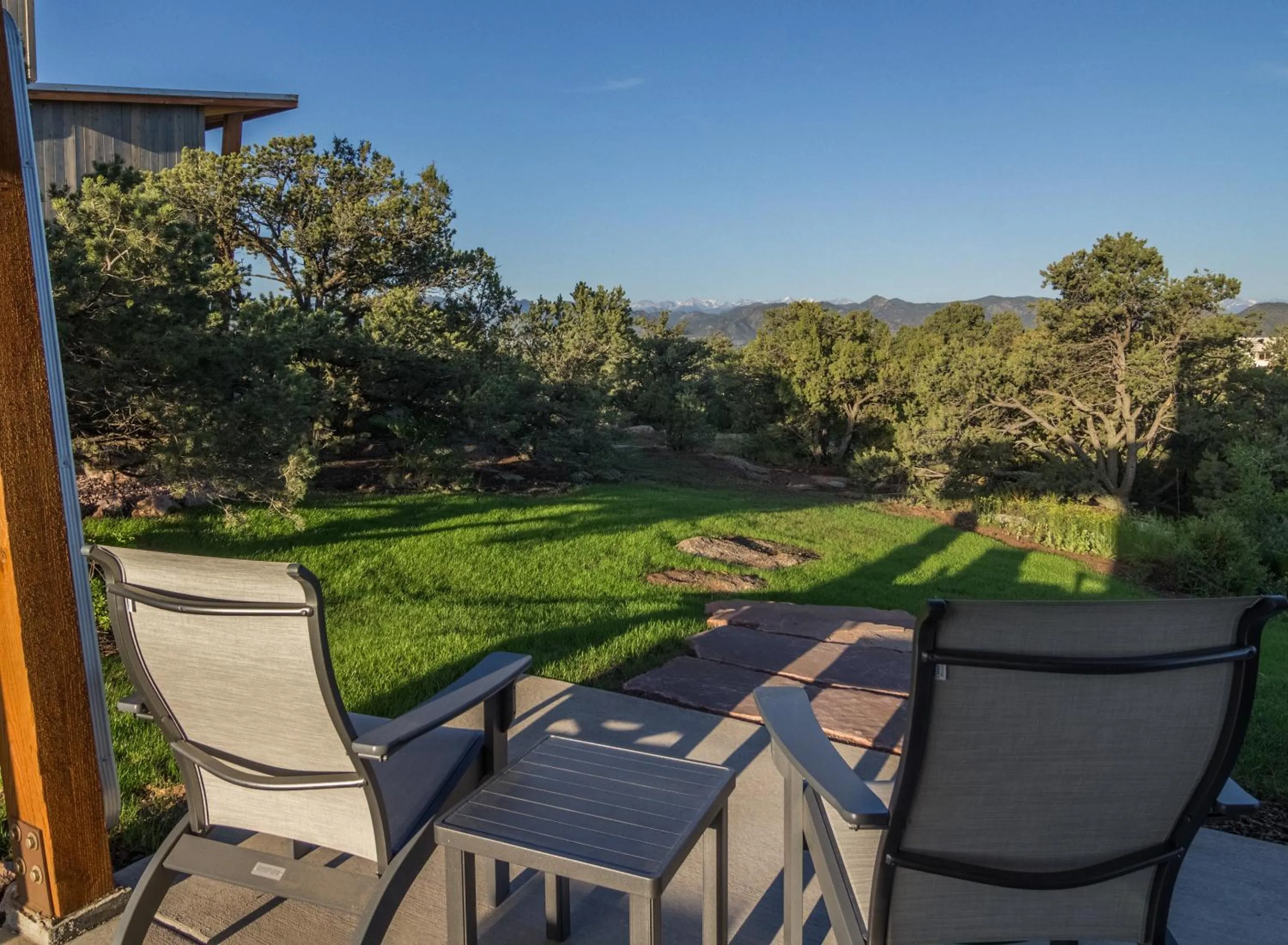Patio in Royal Gorge Cabins