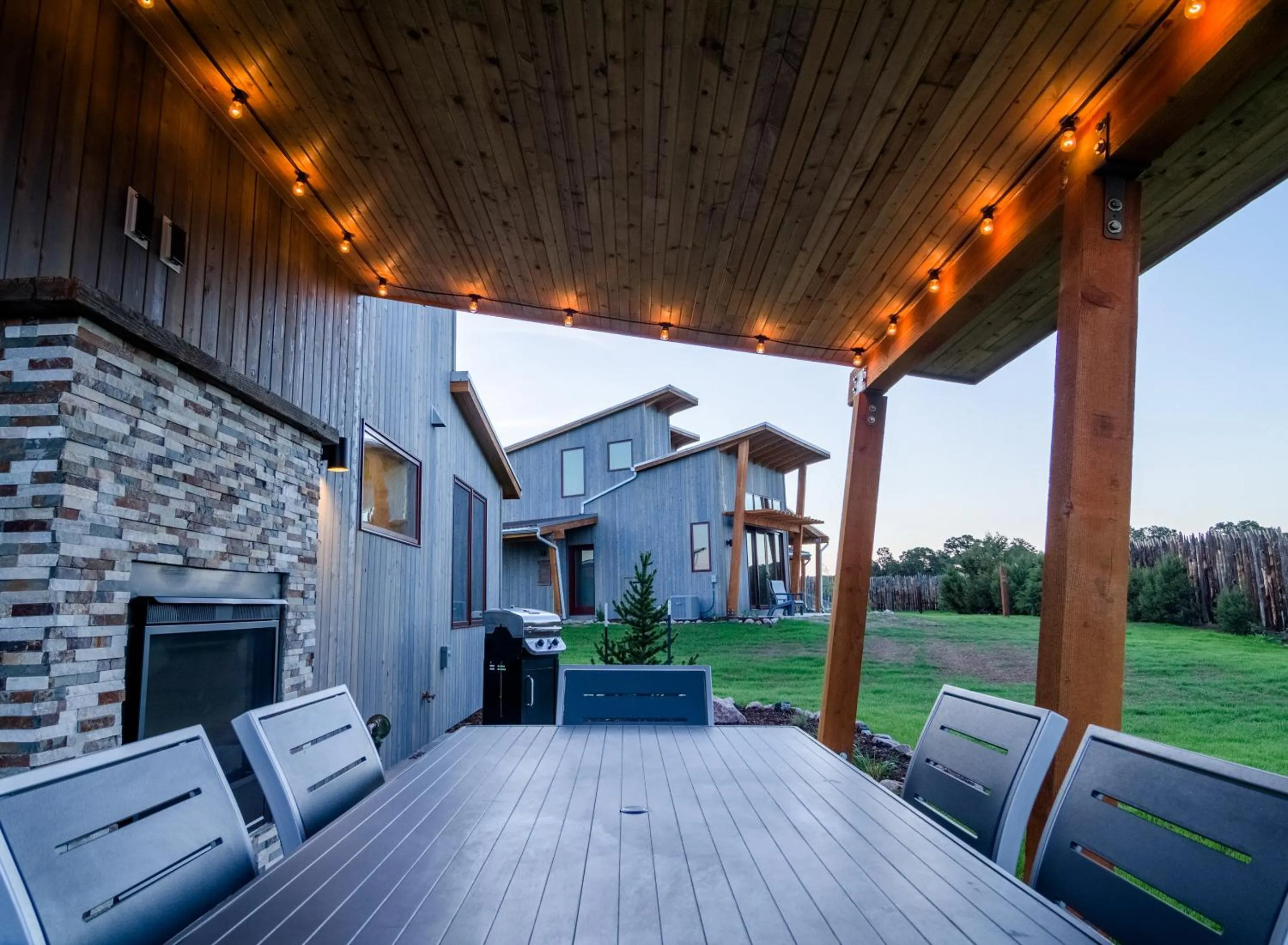 Patio in Royal Gorge Cabins