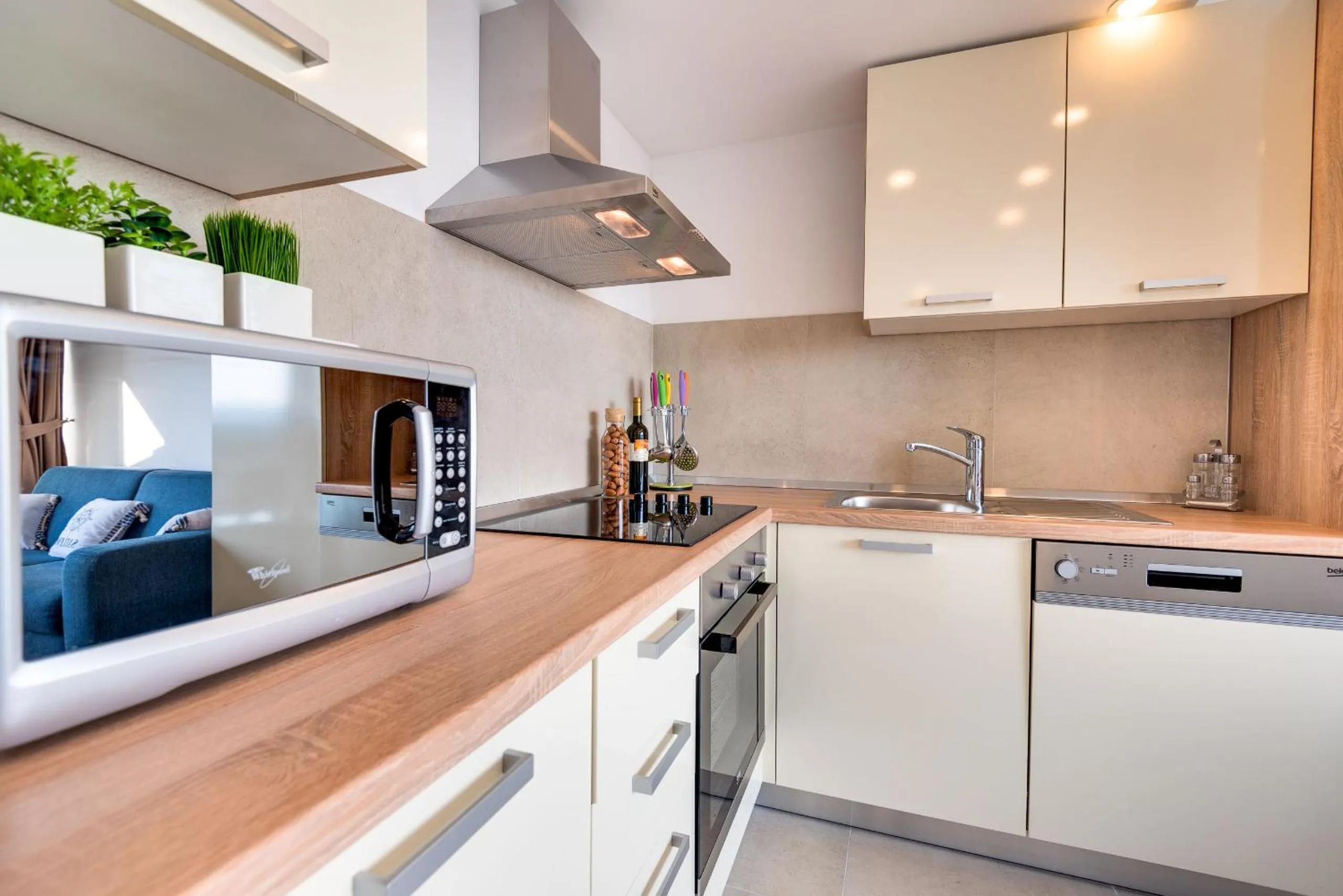 Kitchen or kitchenette in Croatica Suites Podsolarsko