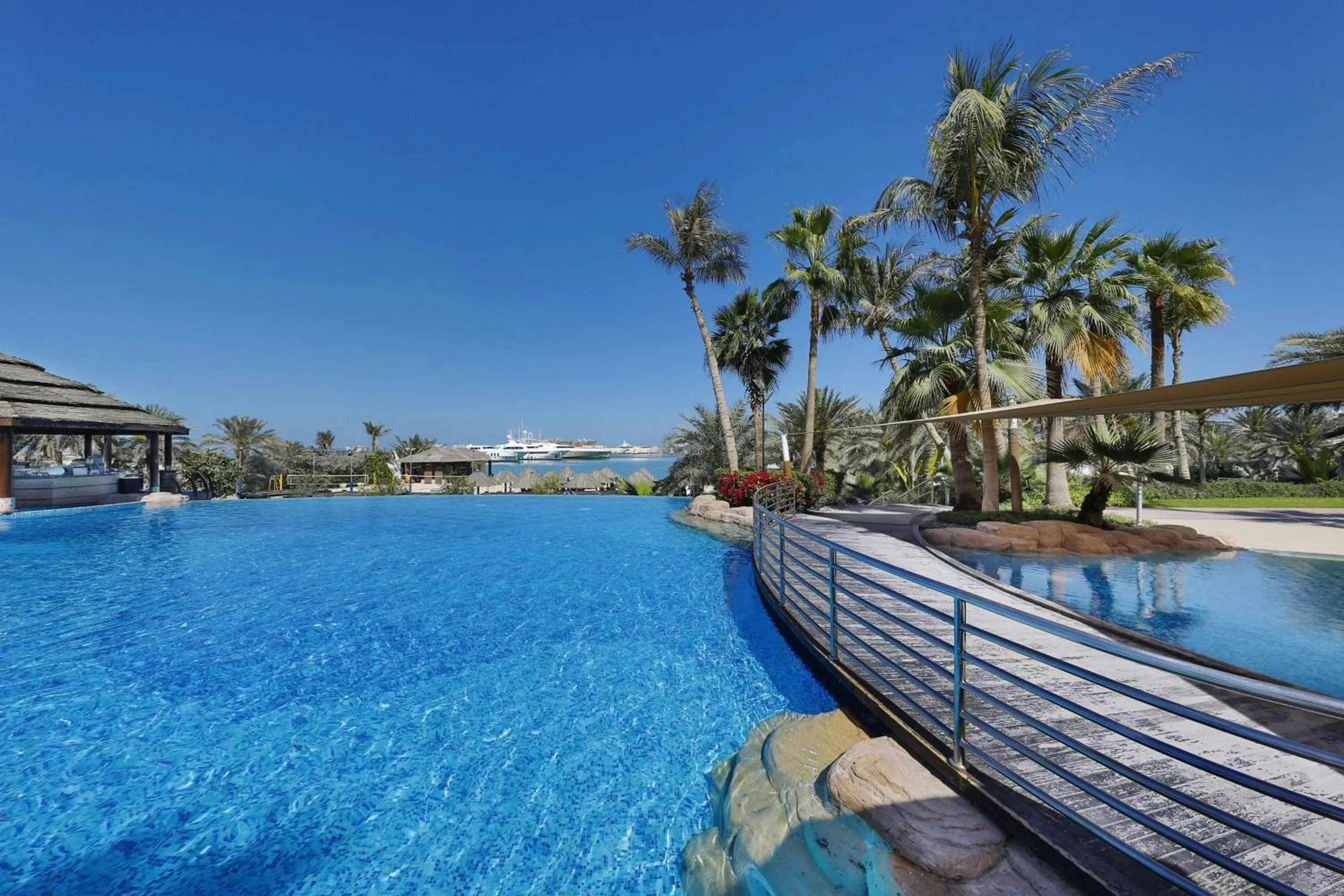 Swimming pool in Le Meridien Mina Seyahi Beach Resort & Waterpark