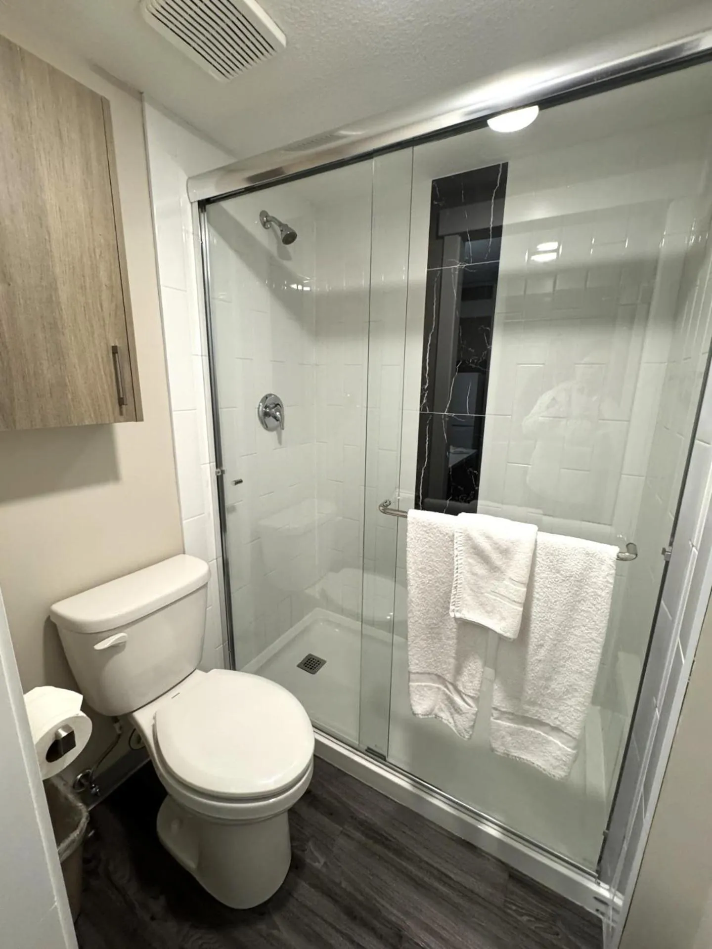 Shower in Western Budget Motel #1 Leduc/Nisku