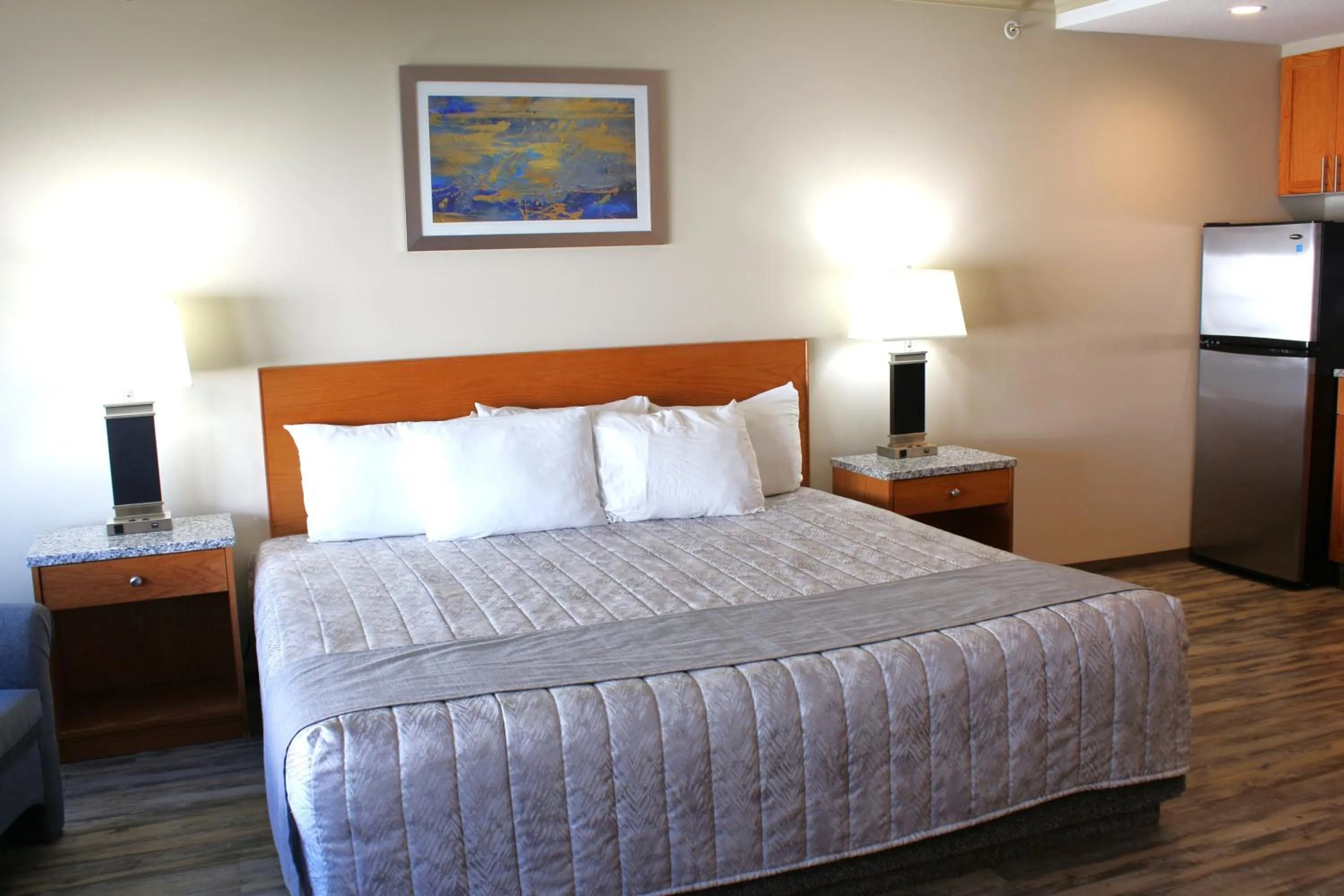 Bed in Western Budget Motel #1 Leduc/Nisku