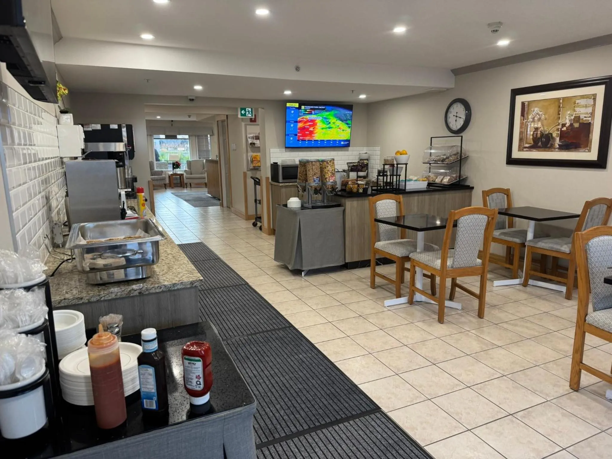 American breakfast in Western Budget Motel #1 Leduc/Nisku