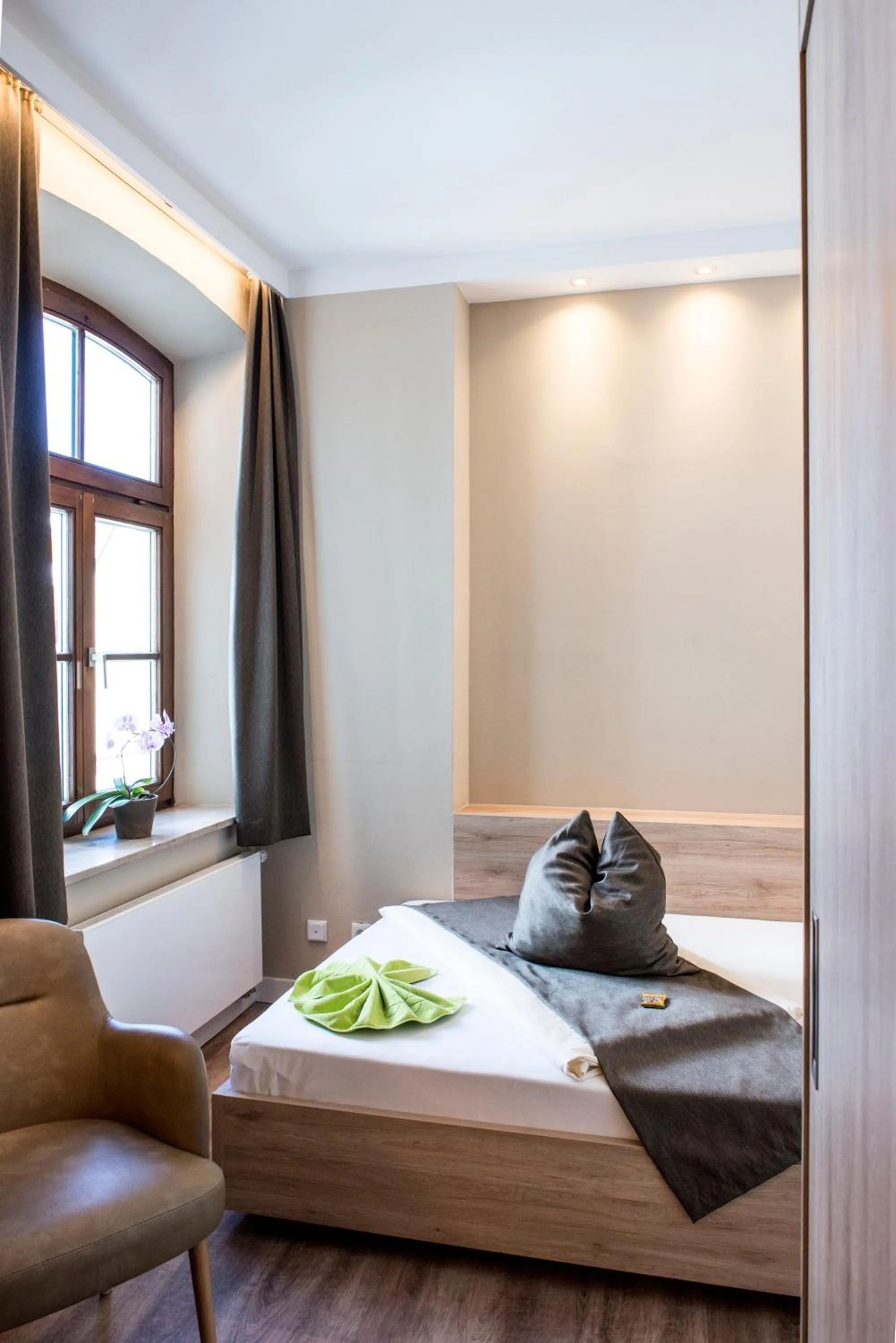 Bed in Hotel Angerbräu