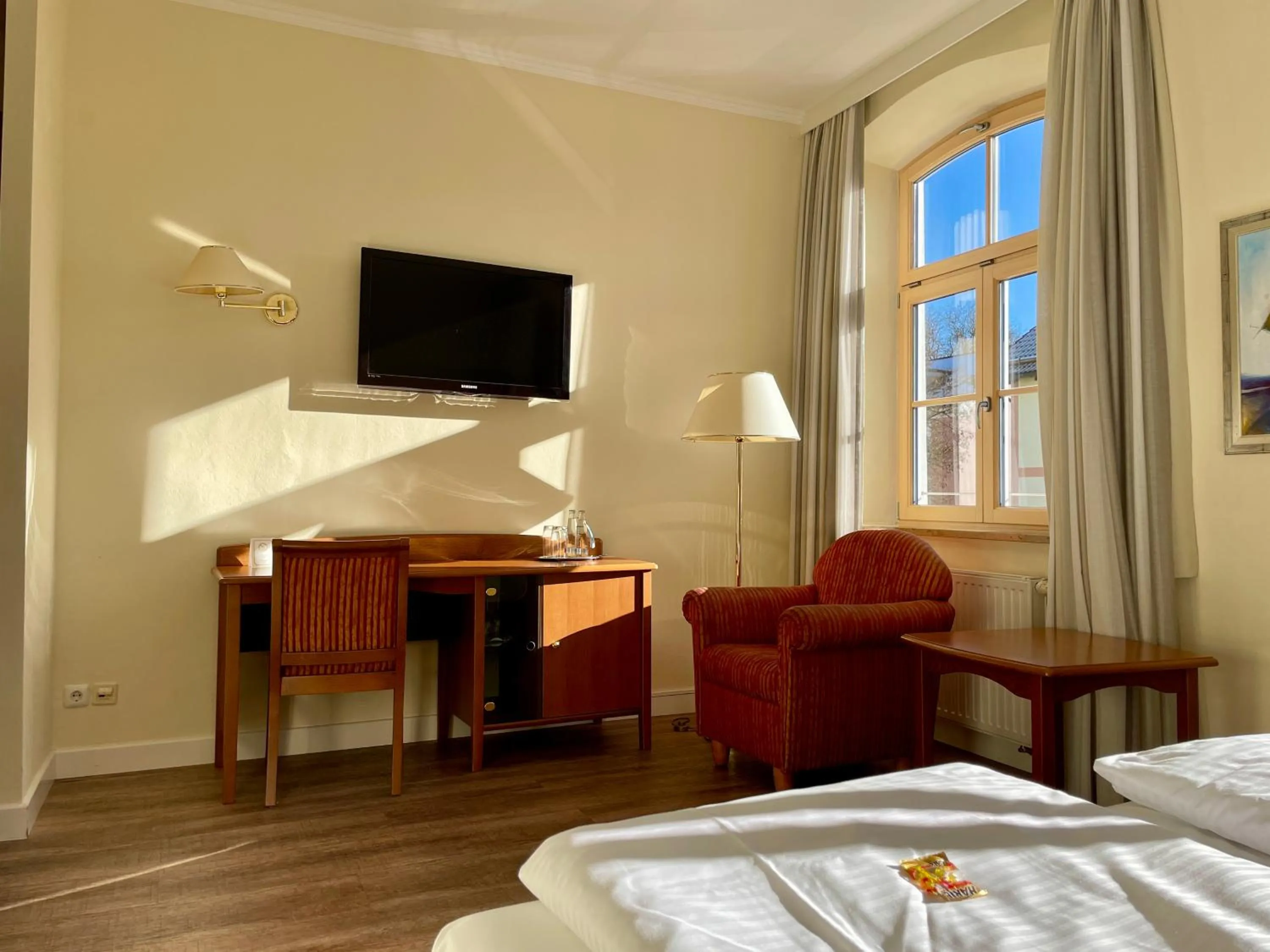 Bed in Hotel Angerbräu