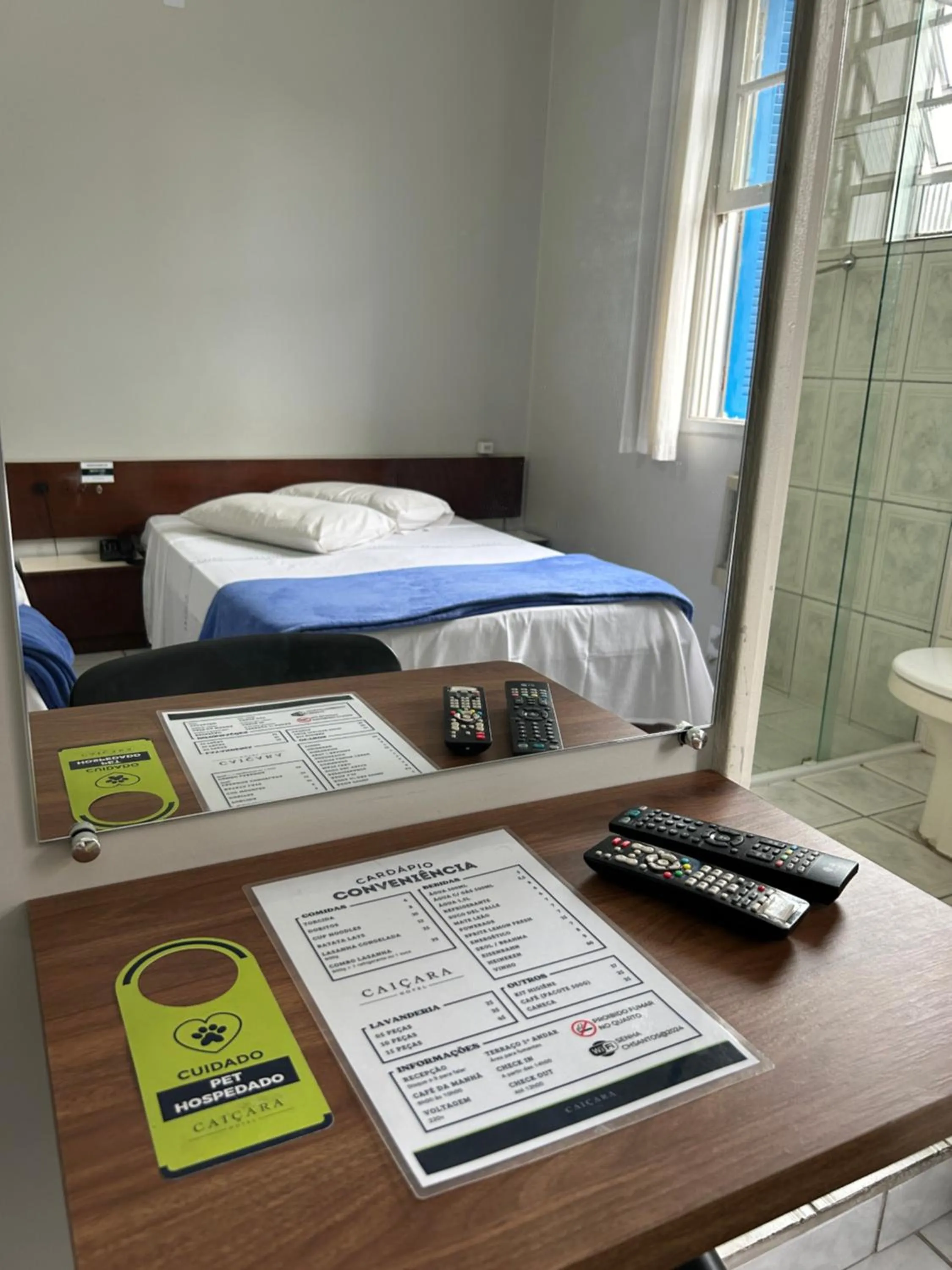 TV and multimedia, Bed in Caiçara Hotel