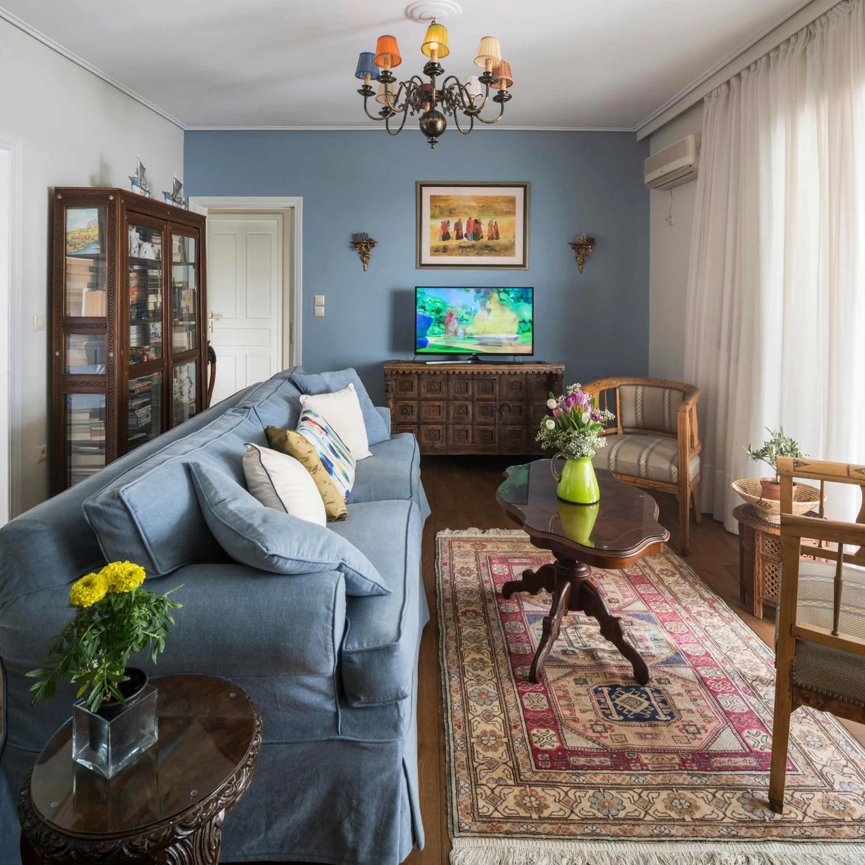 Living room in Unique Flat with Sea View at Edem Beach - A Seafront Property by Athenian Homes