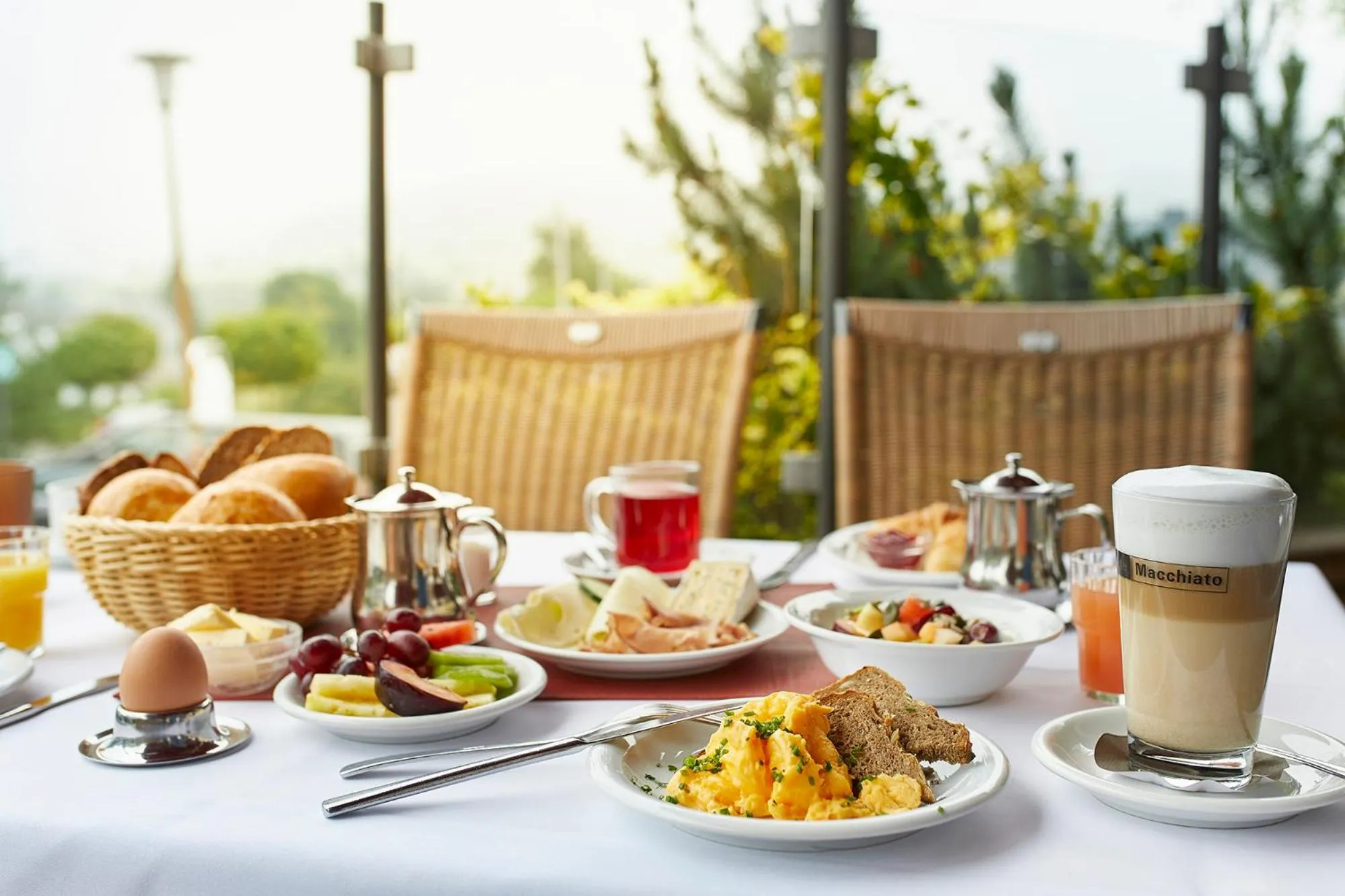 American breakfast in Sporthotel Zum Hohen Eimberg