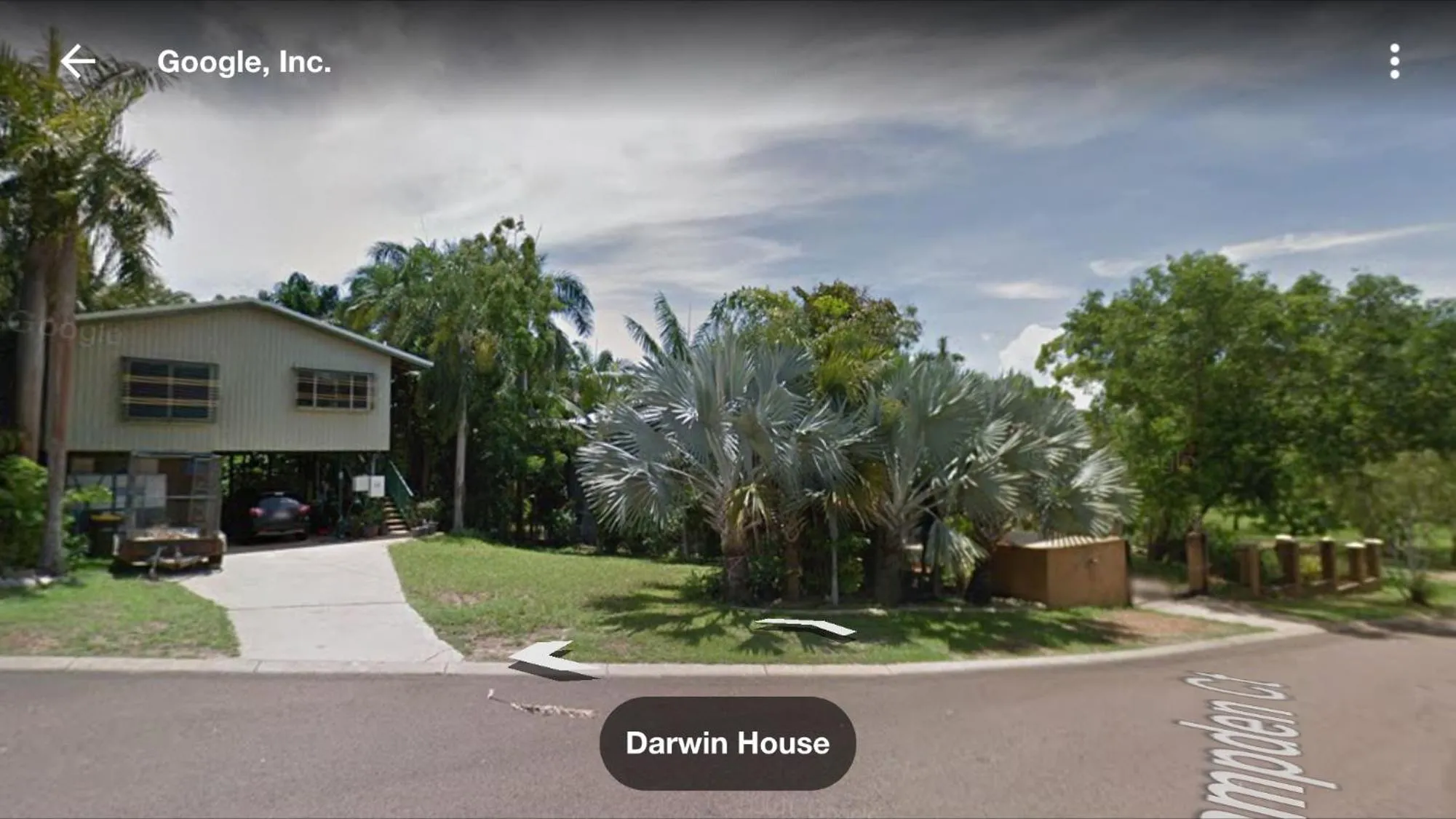 Street view in Darwin House