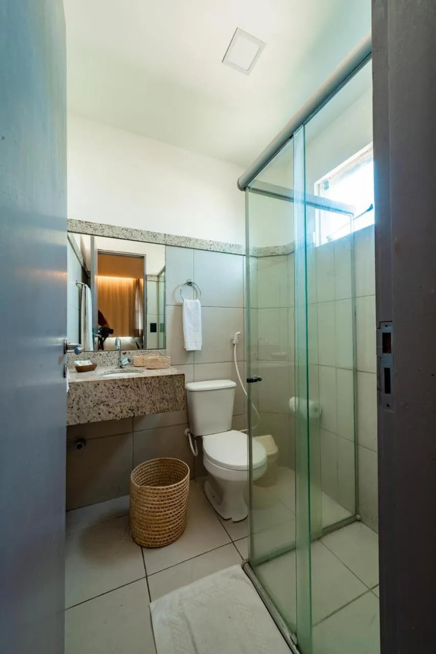 Bathroom in Fortpraia Hotel