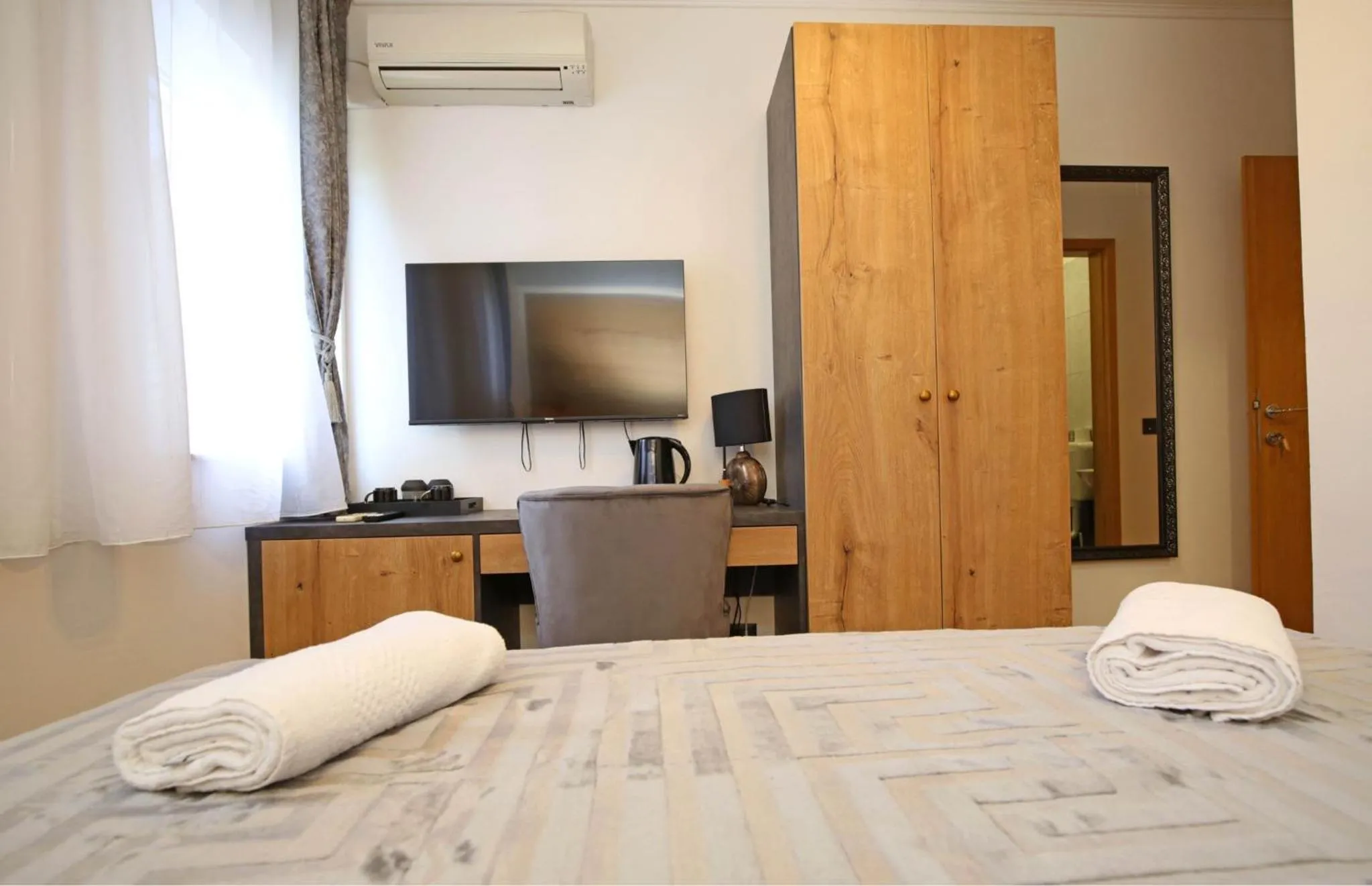 Bed in Apartmani Krka Rooms