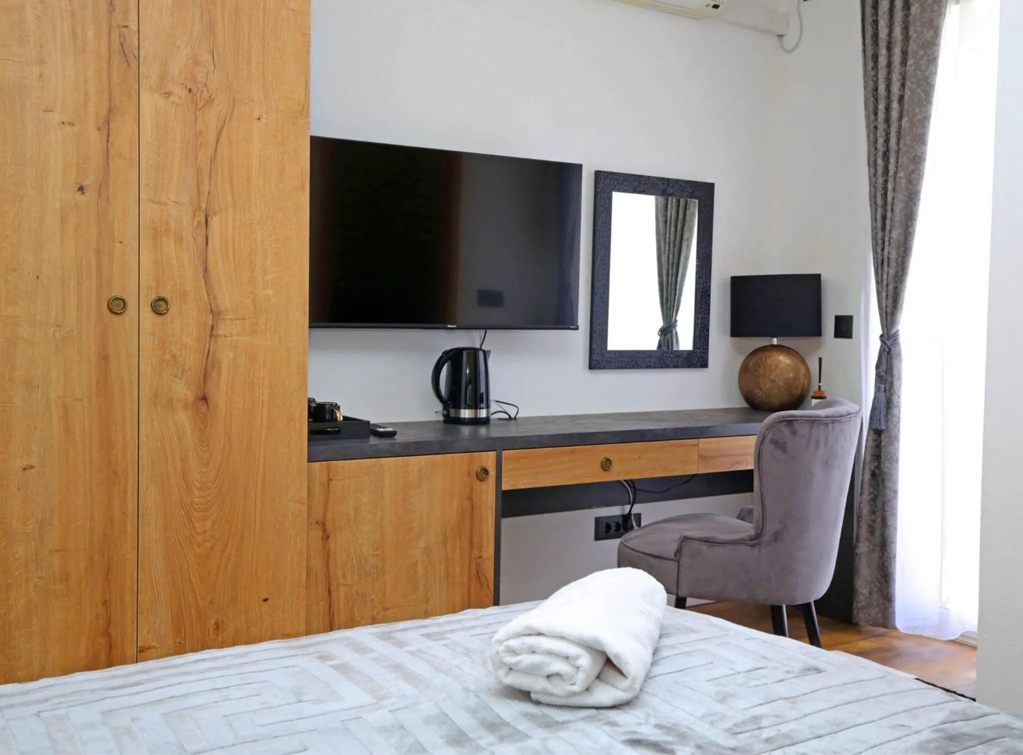 Bed in Apartmani Krka Rooms