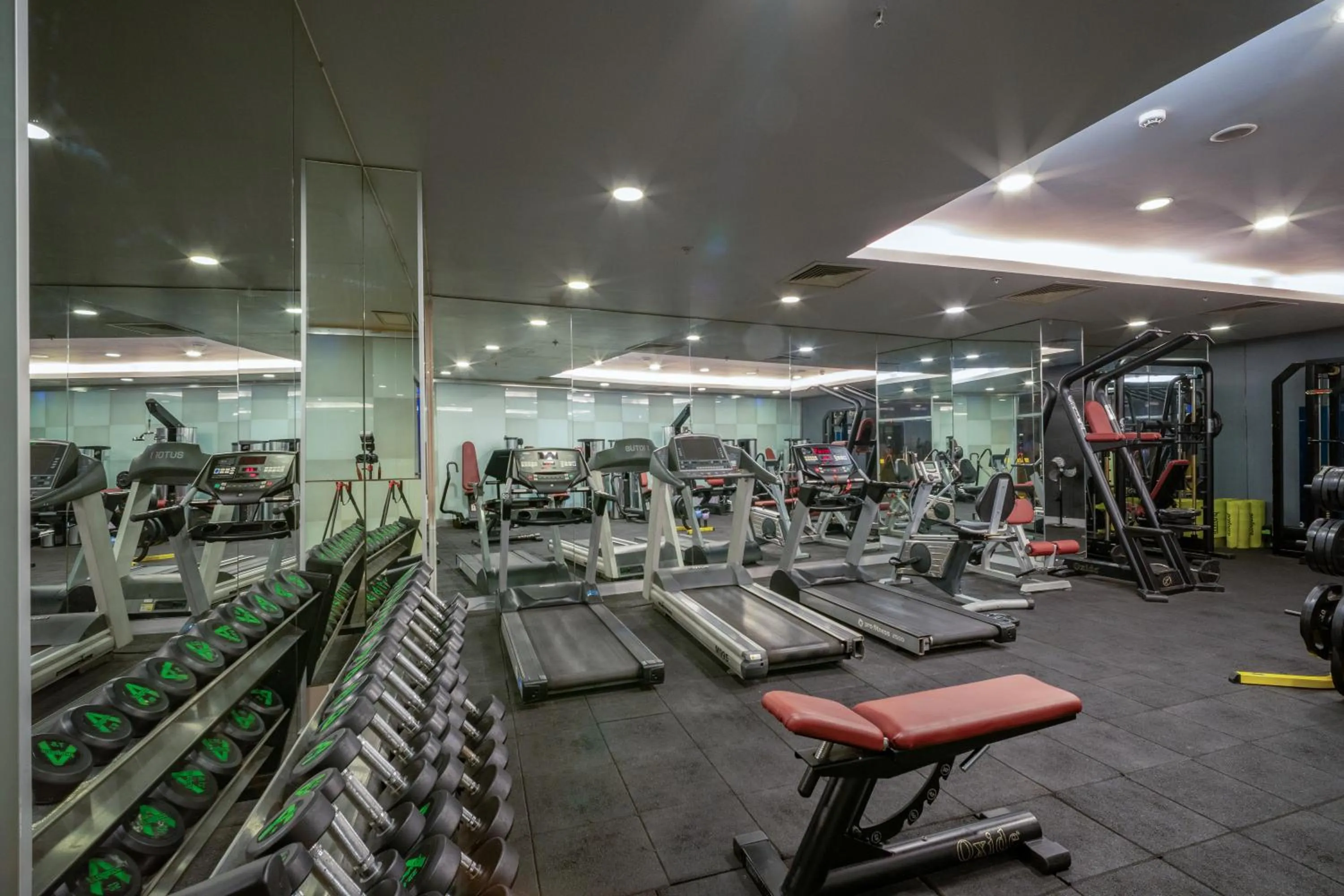 Fitness centre/facilities in Grand S Hotel