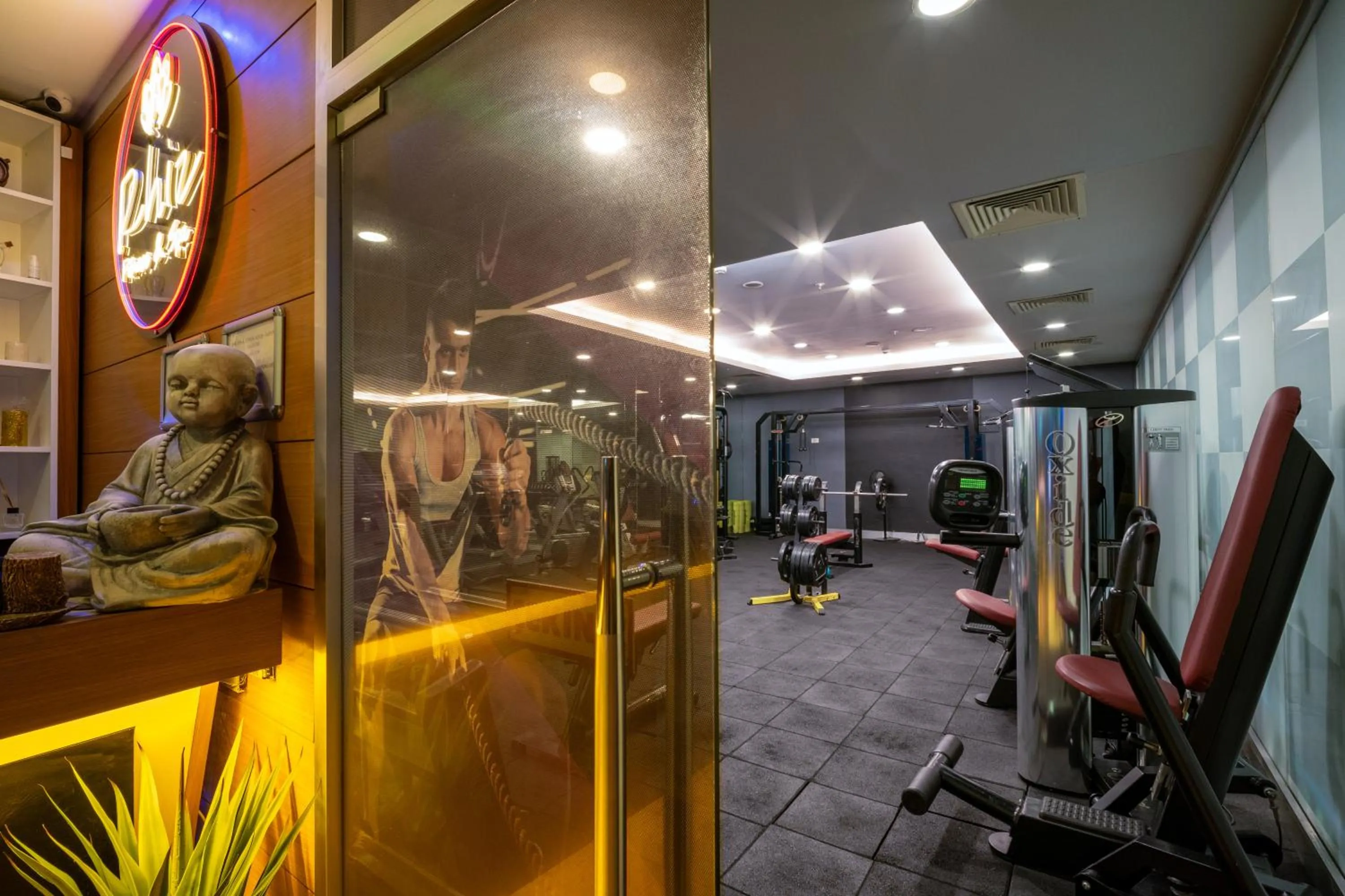Fitness centre/facilities in Grand S Hotel