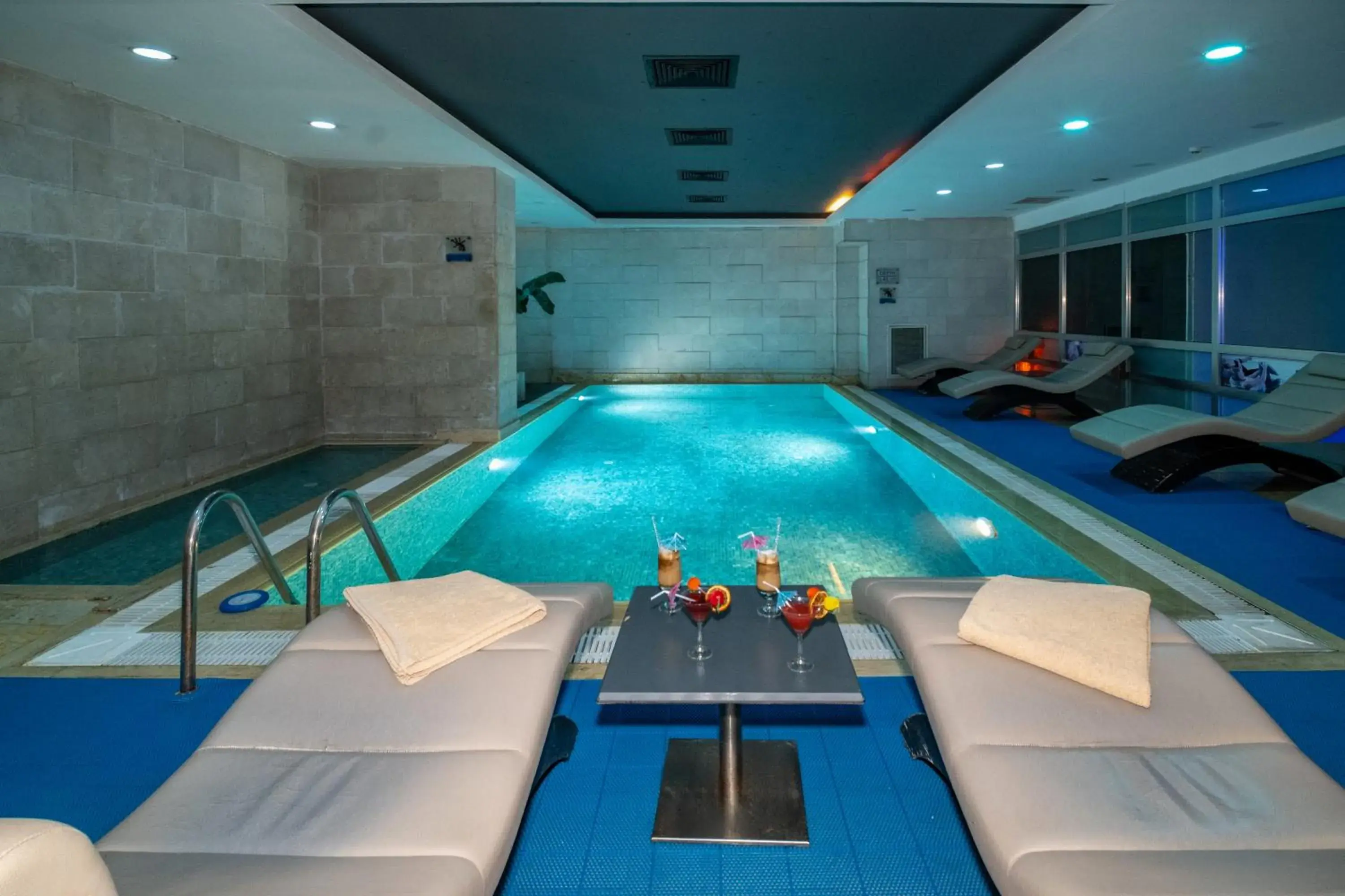 Pool view in Grand S Hotel Pool view in Grand S Hotel