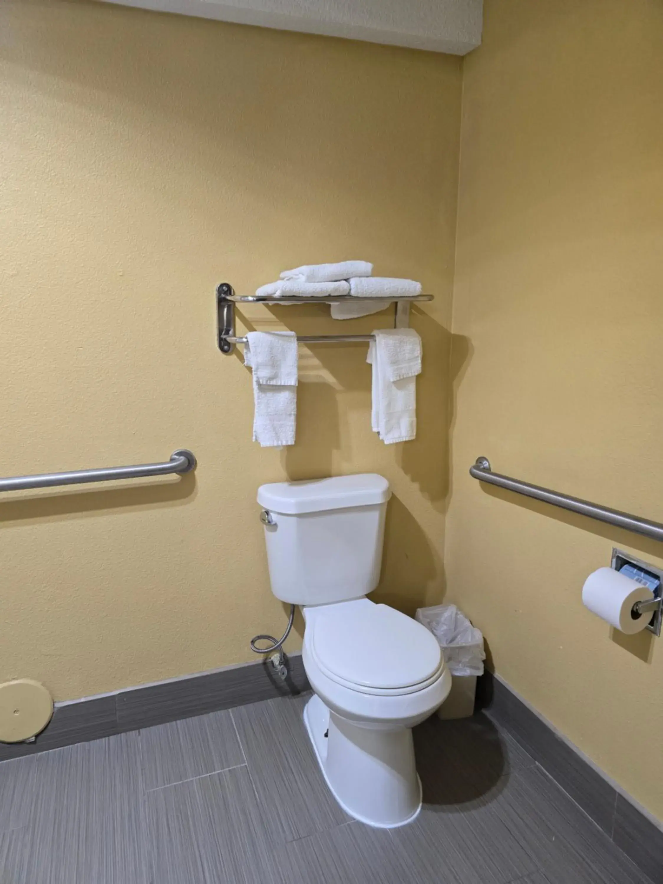 Bathroom in Super 8 by Wyndham Kansas City Bathroom in Super 8 by Wyndham Kansas City