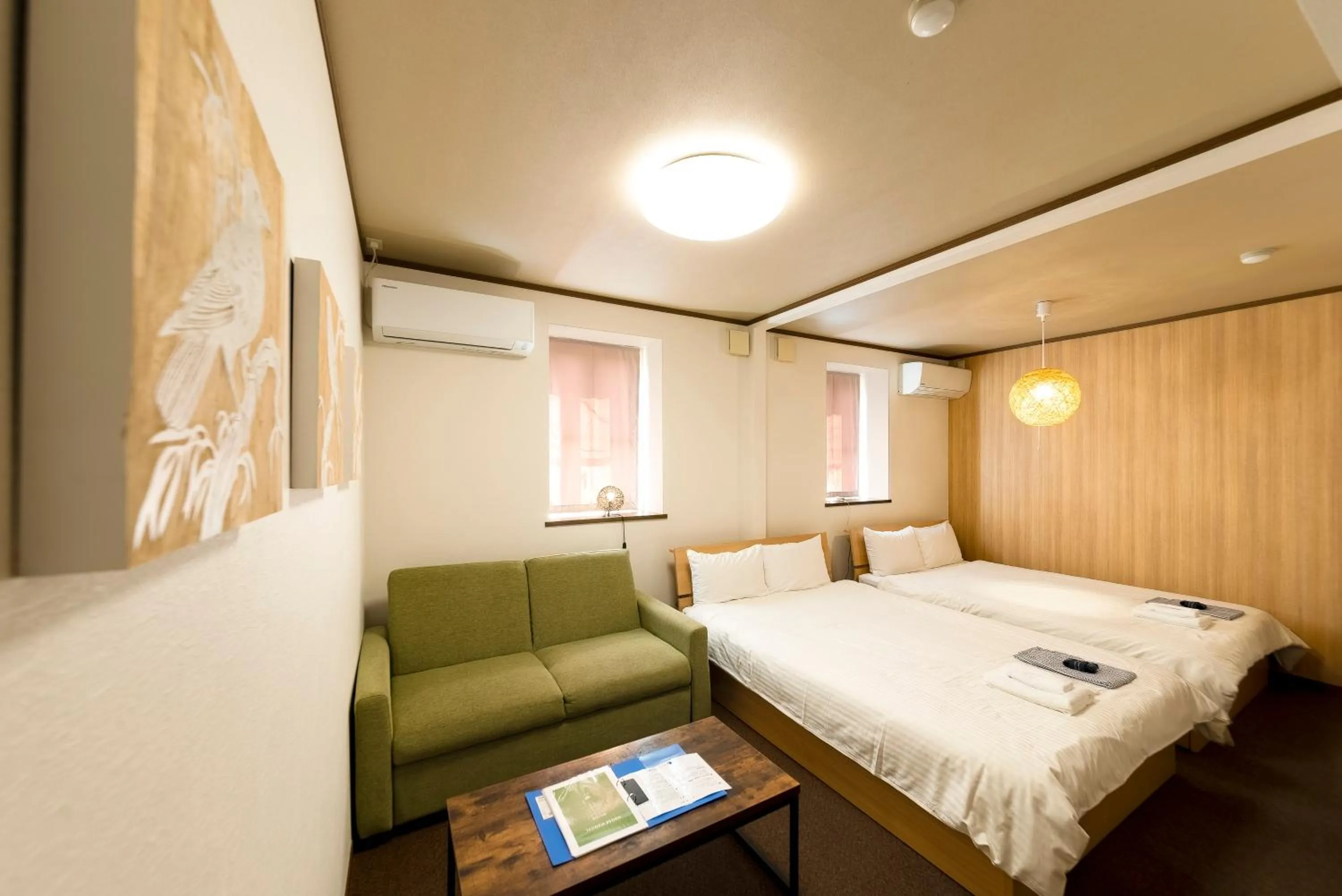 Photo of the whole room, Bed in ETAVIA Yufuin Kinrinko