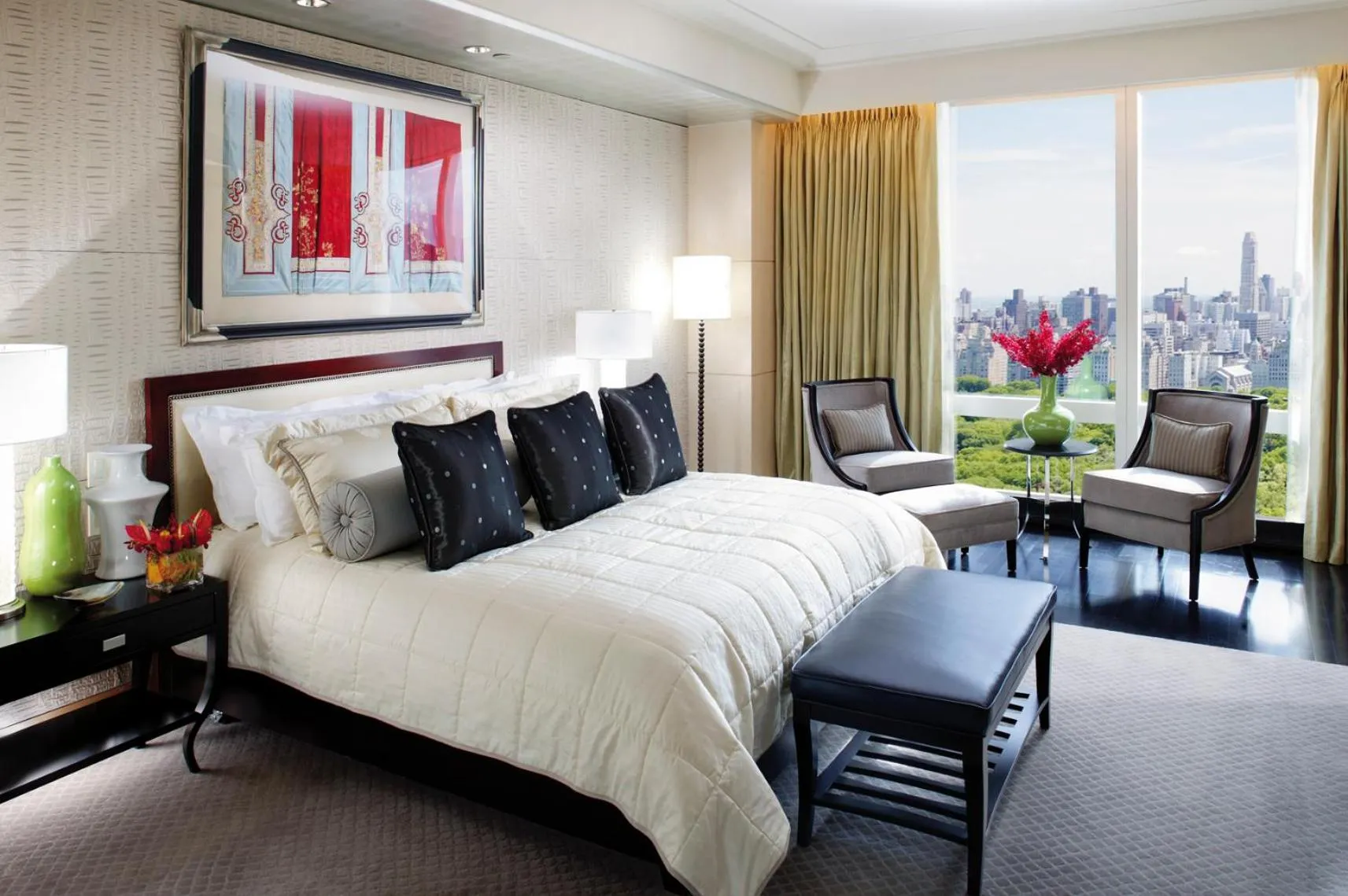 Bed in Mandarin Oriental, New York